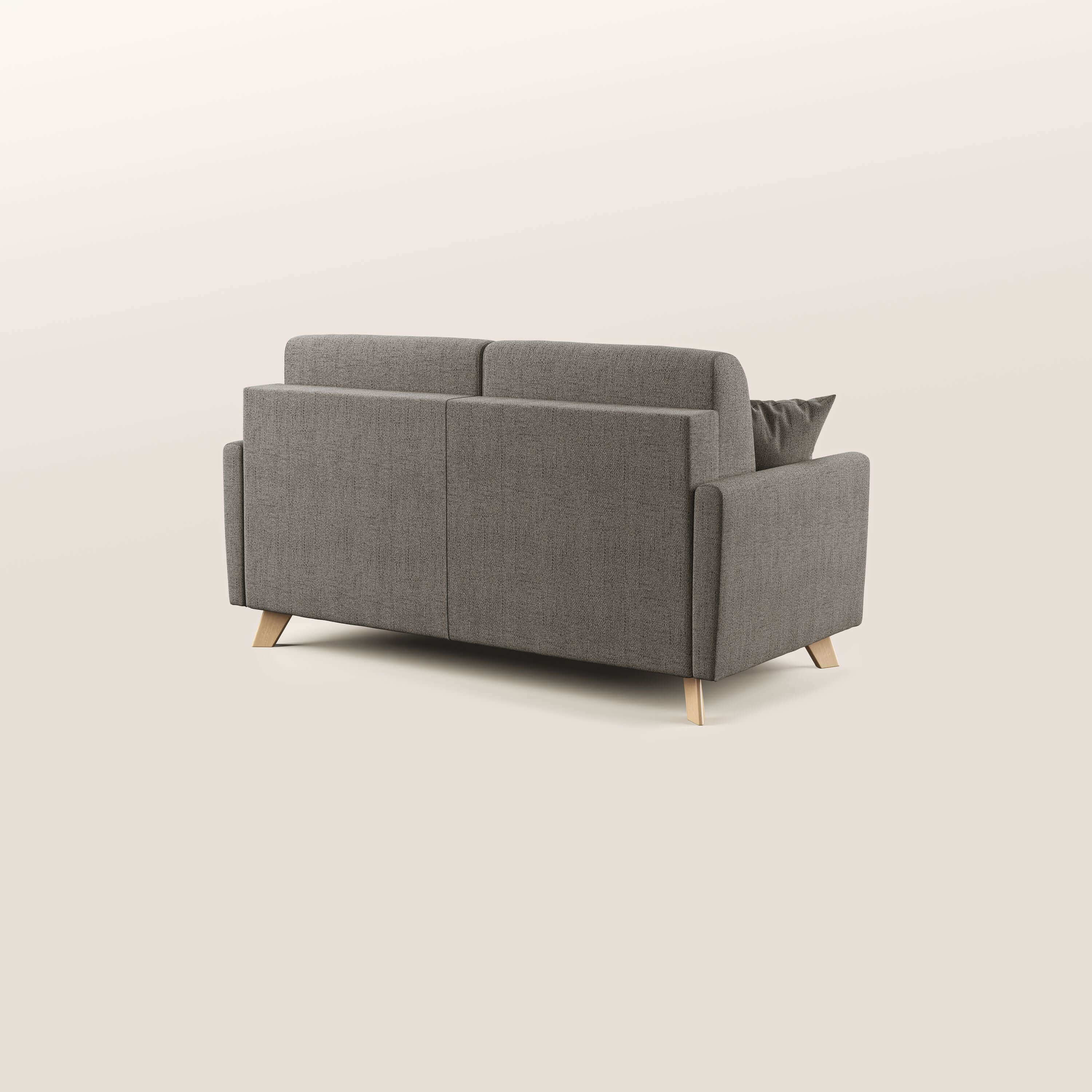 Edgar divano letto matrimoniale in tessuto felis impermeabile T03 talpa - divani.store