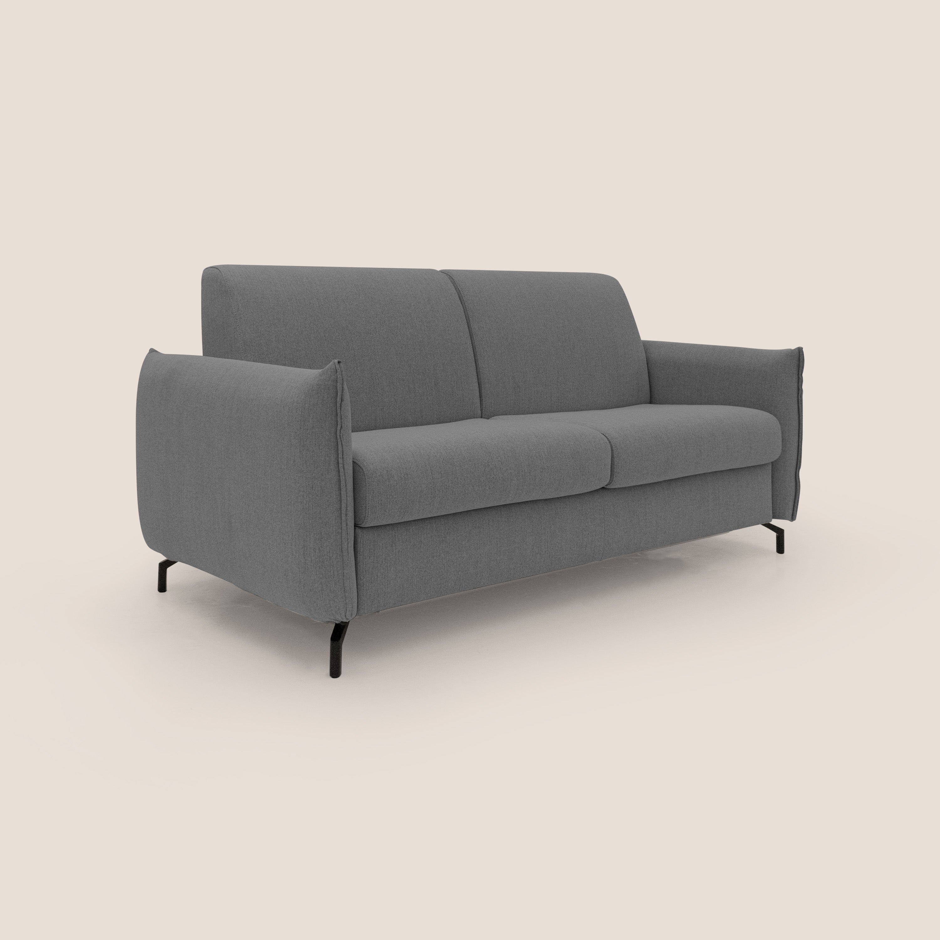 Scarlet divano letto in tessuto misto cotone impermeabile T19 antracite - divani.store