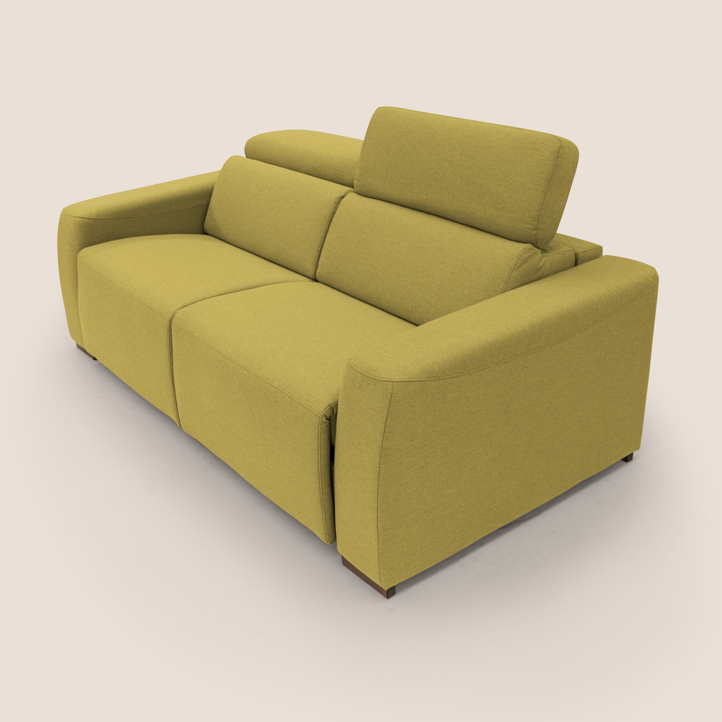 Poseidon canapé lit convertible + RELAX électrique en tissu imperméable détachable T05 jaune