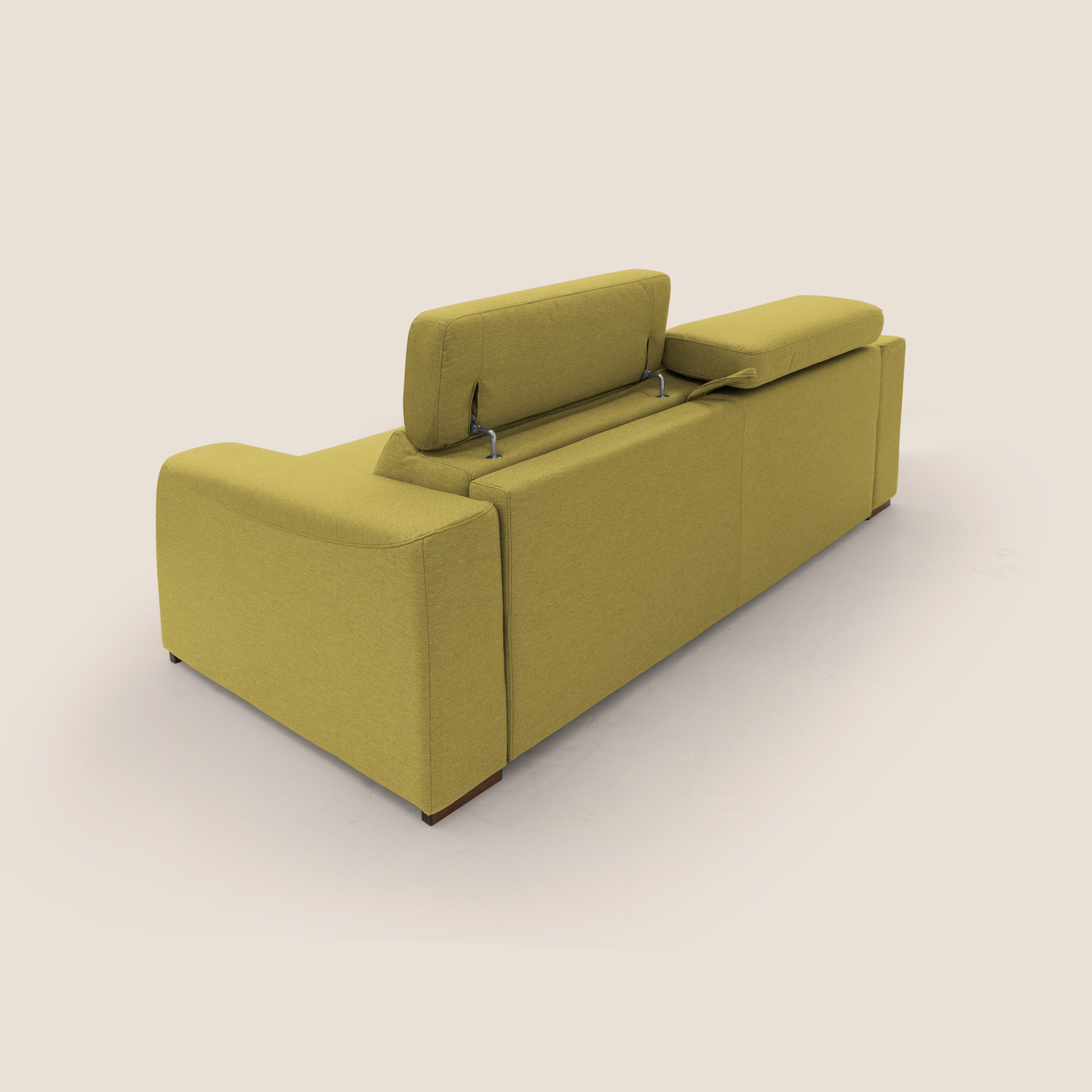 Poseidon canapé lit convertible + RELAX électrique en tissu imperméable détachable T05 jaune
