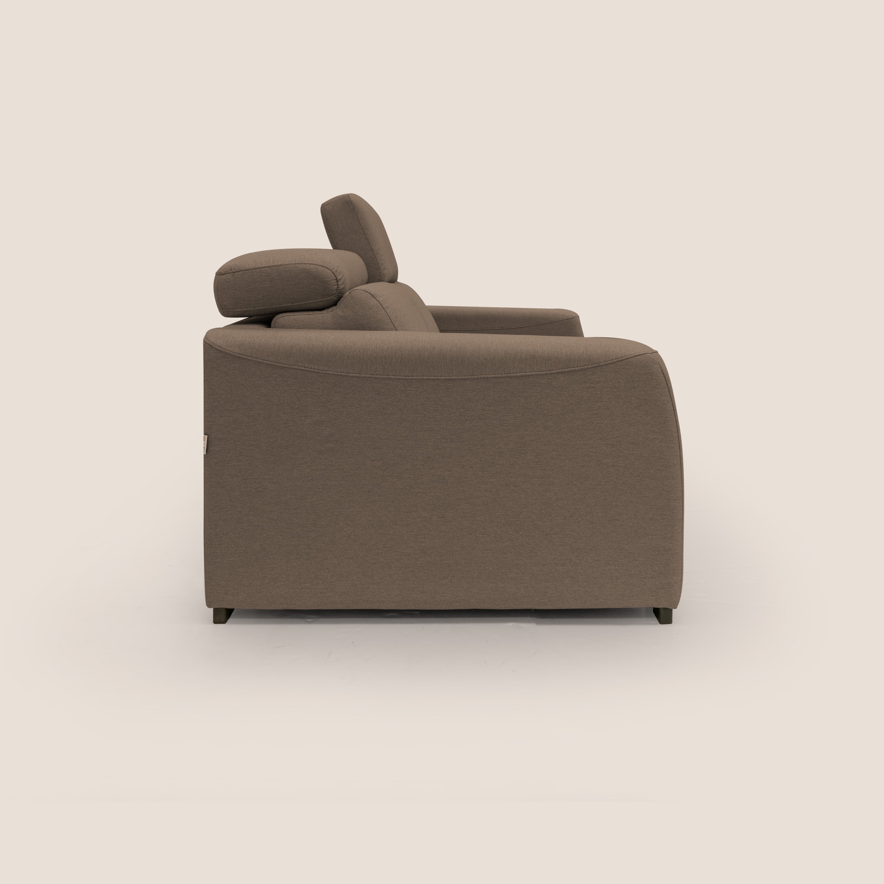 Poseidon canapé lit convertible + RELAX électrique en tissu imperméable détachable T05 marron