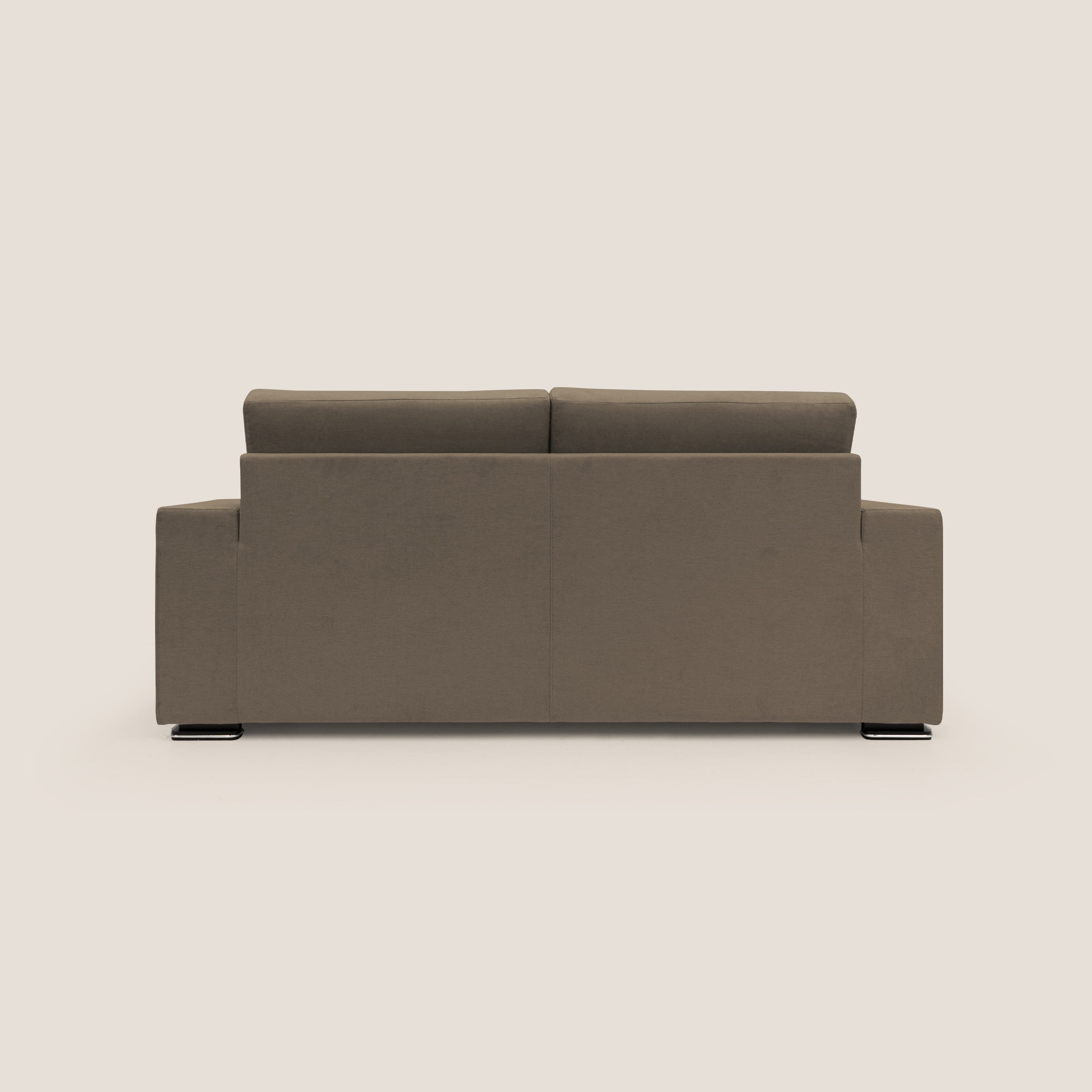 Giove divano in morbido tessuto impermeabile T02 marrone - divani.store