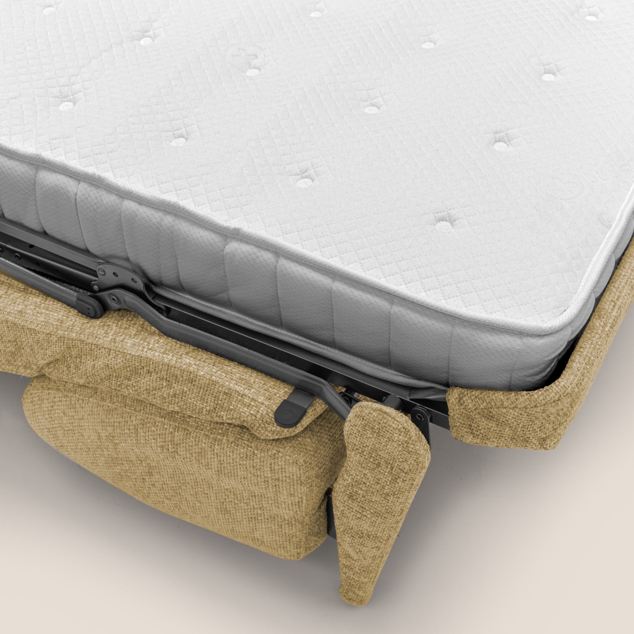 Happy Canapé convertible avec matelas H18 cm en tissu imperméable T10