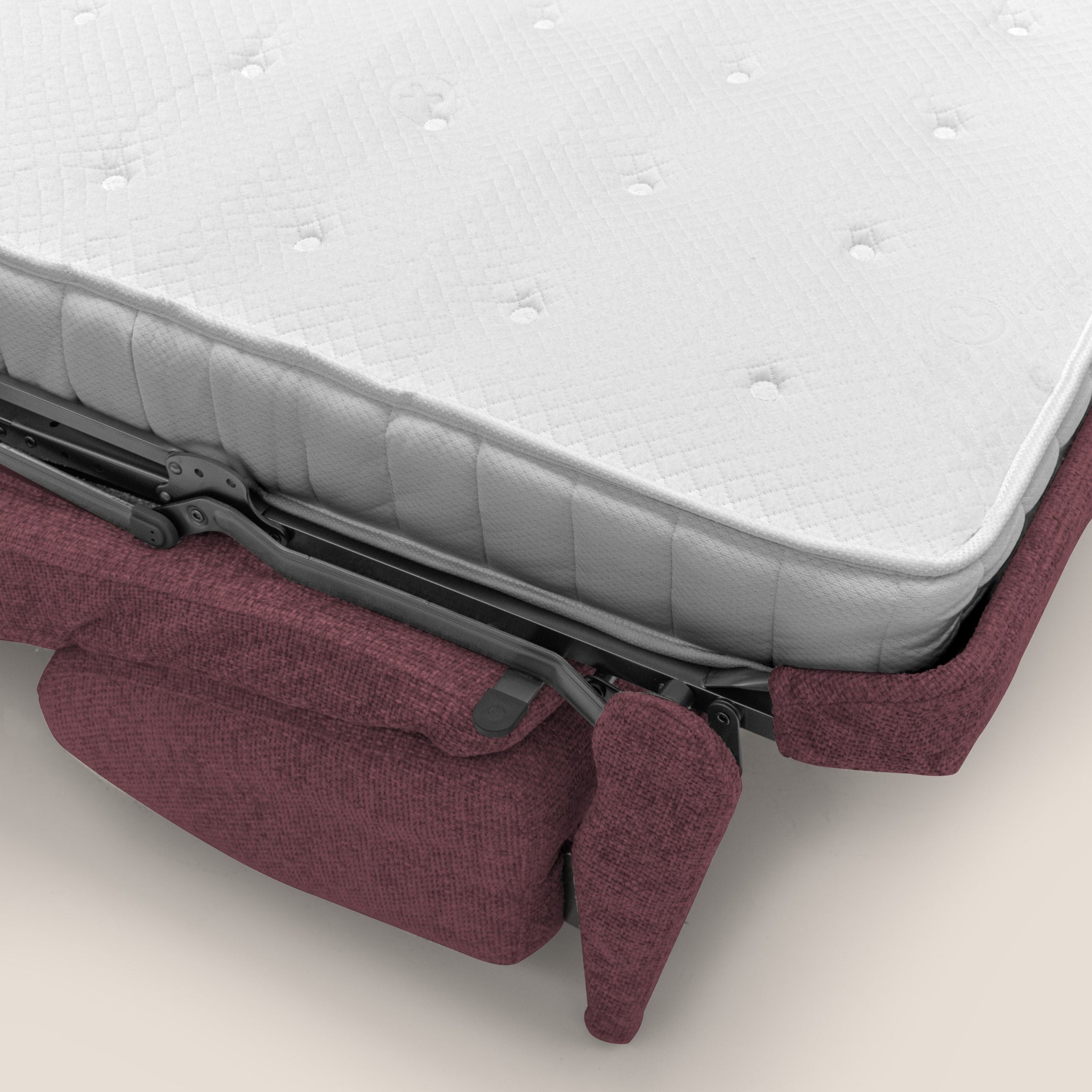 Happy Canapé convertible avec matelas H18 cm en tissu imperméable T10