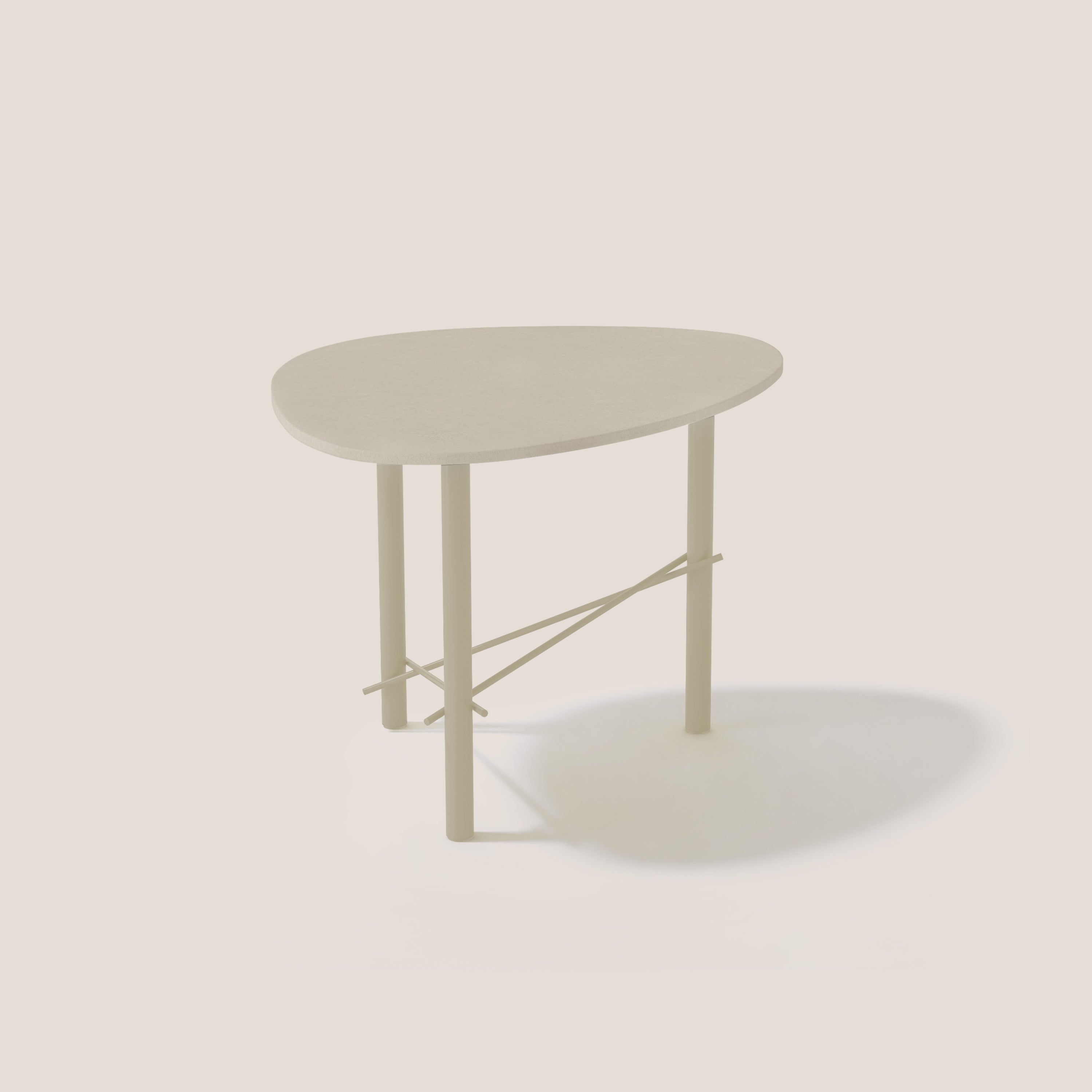 Cookie tavolino alto con piano in laminam terre di matera - divani.store