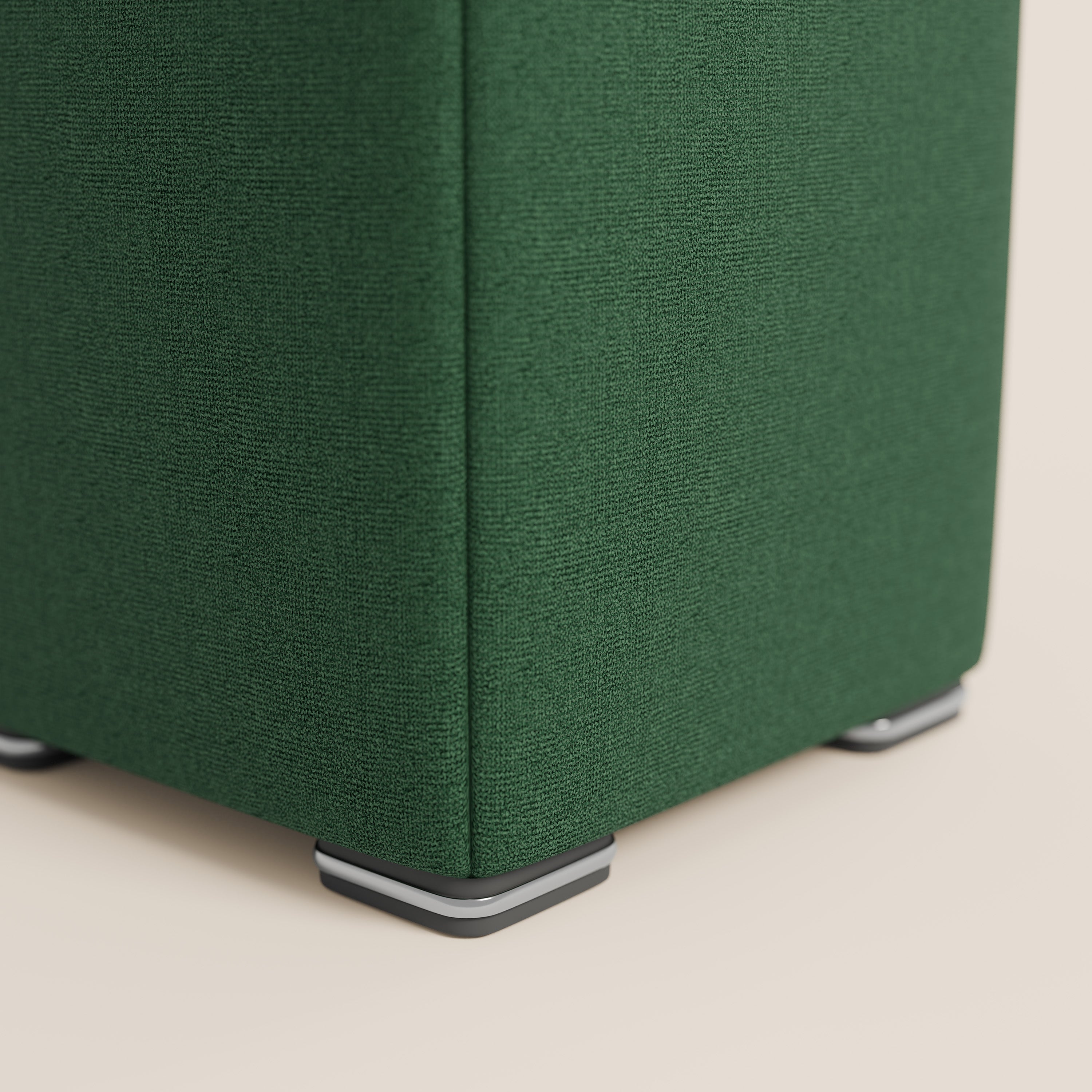 Cube pouf in tessuto morbido impermeabile T08 VERDE - divani.store