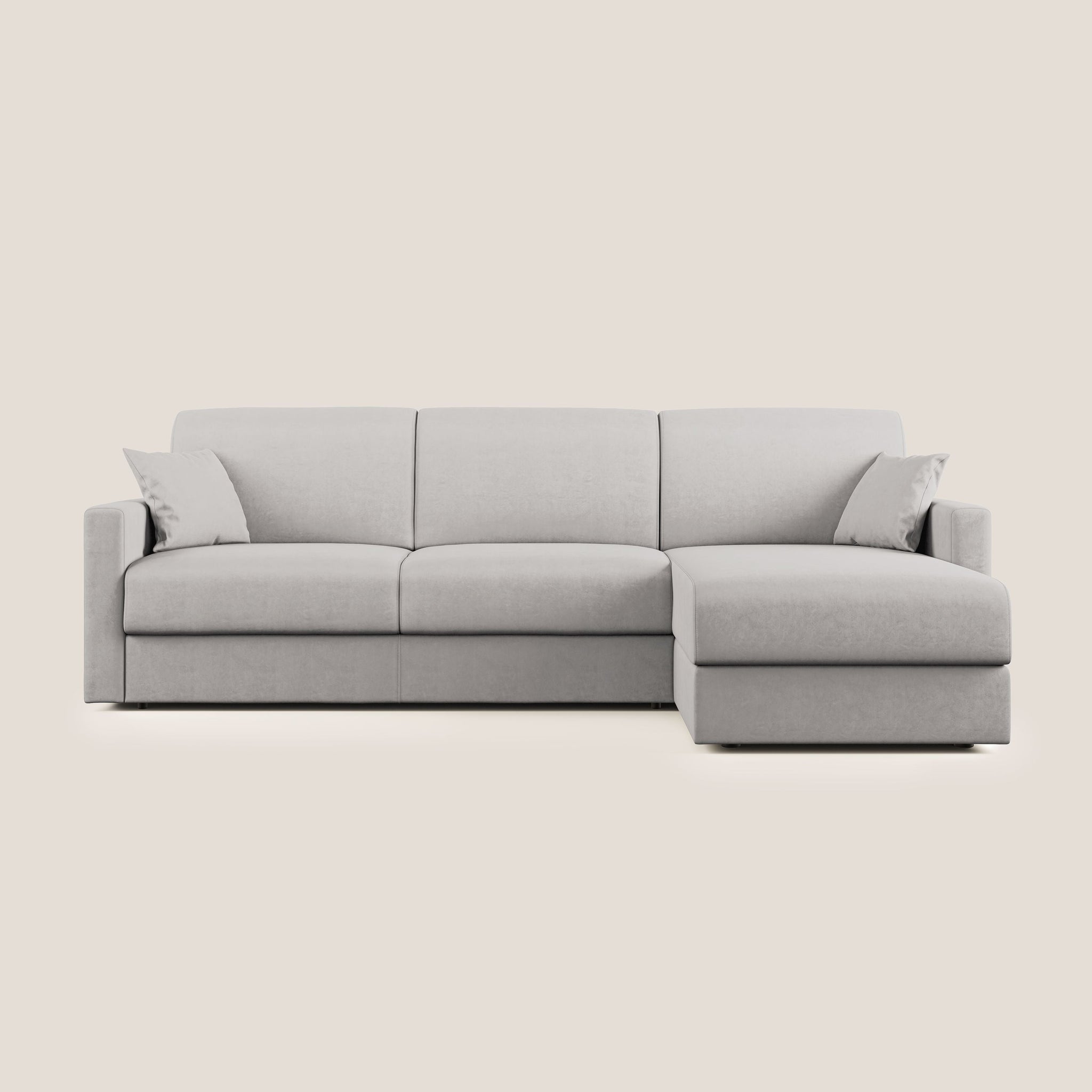 Homifab - Canapé d'angle convertible express 5 places en velours - GINA Homifab - Canapé d'angle convertible express 5 places en velours - GINA