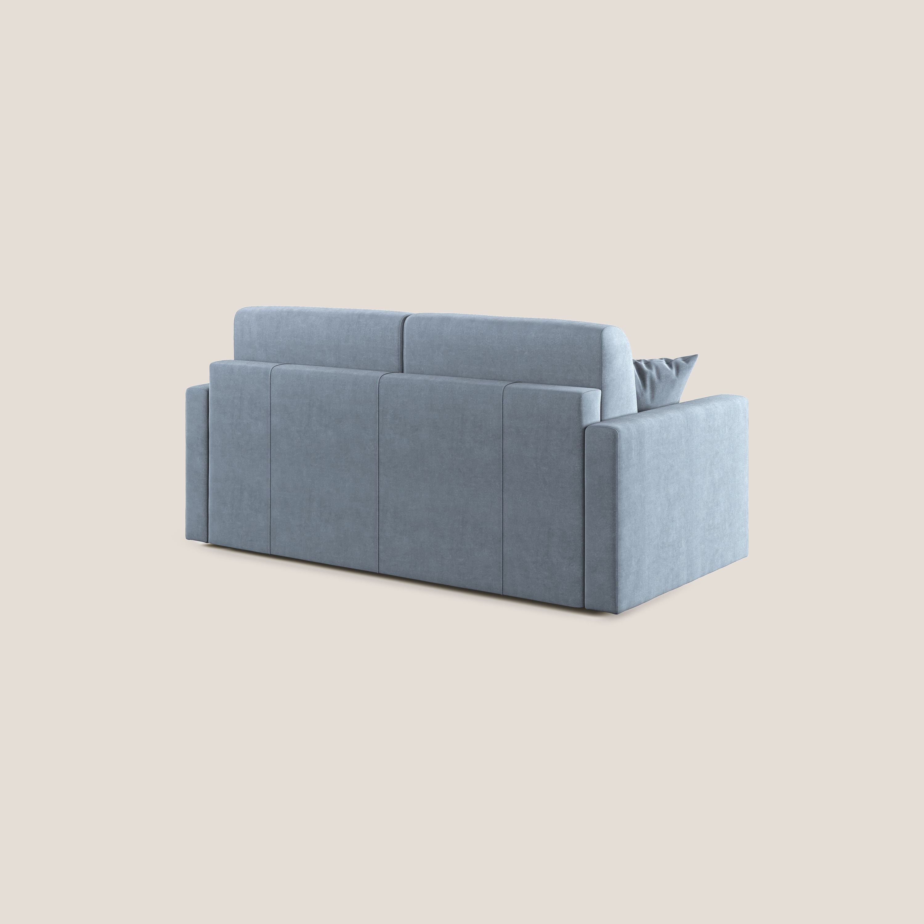Chris Divano letto in microfibra smacchiabile T11 carta da zucchero - divani.store