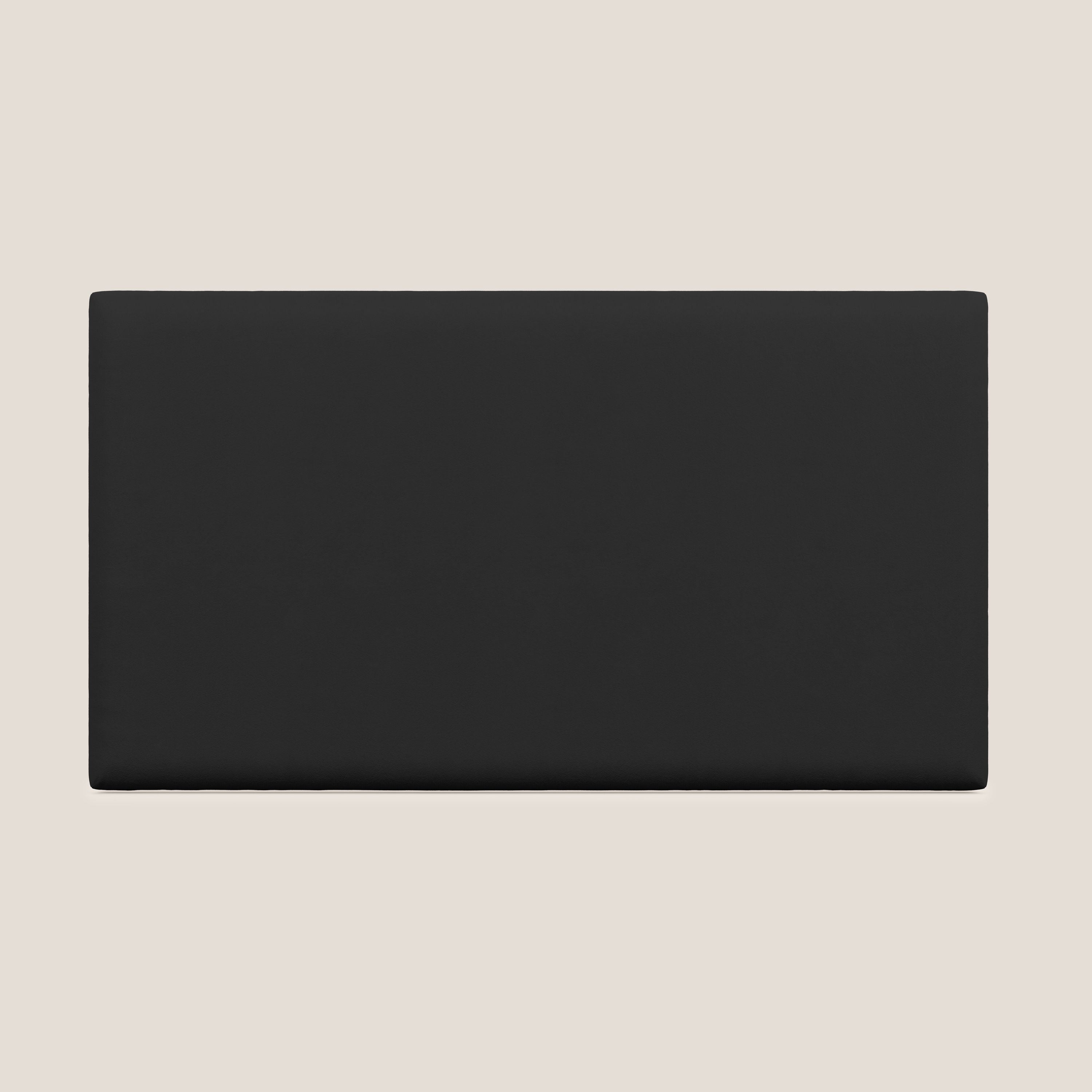 Testata pannello a muro piccola di varie dimensioni in microfibra smacchiabile T11 nero - divani.store