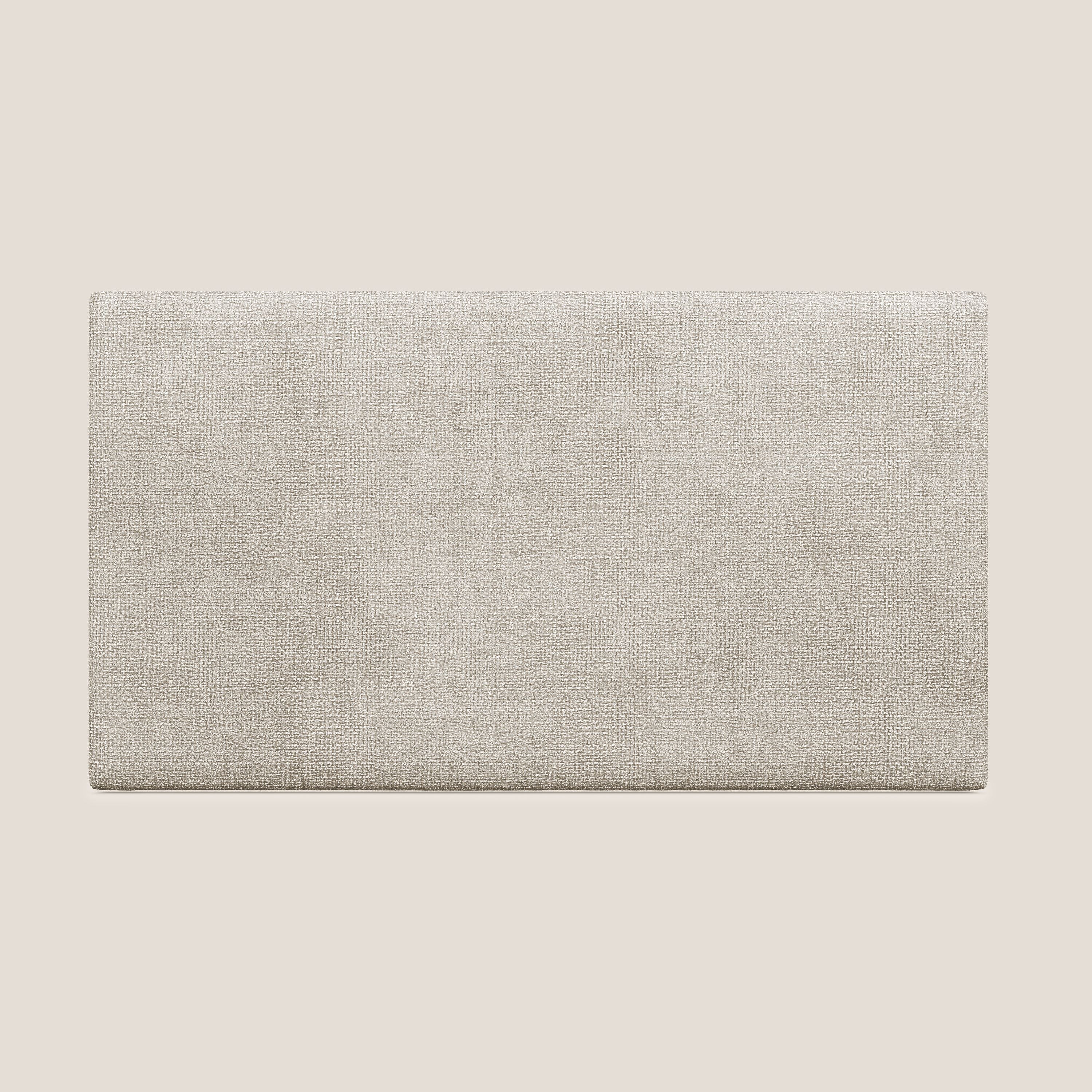 Testata pannello a muro media di varie dimensioni in morbido tessuto impermeabile T10 beige - divani.store