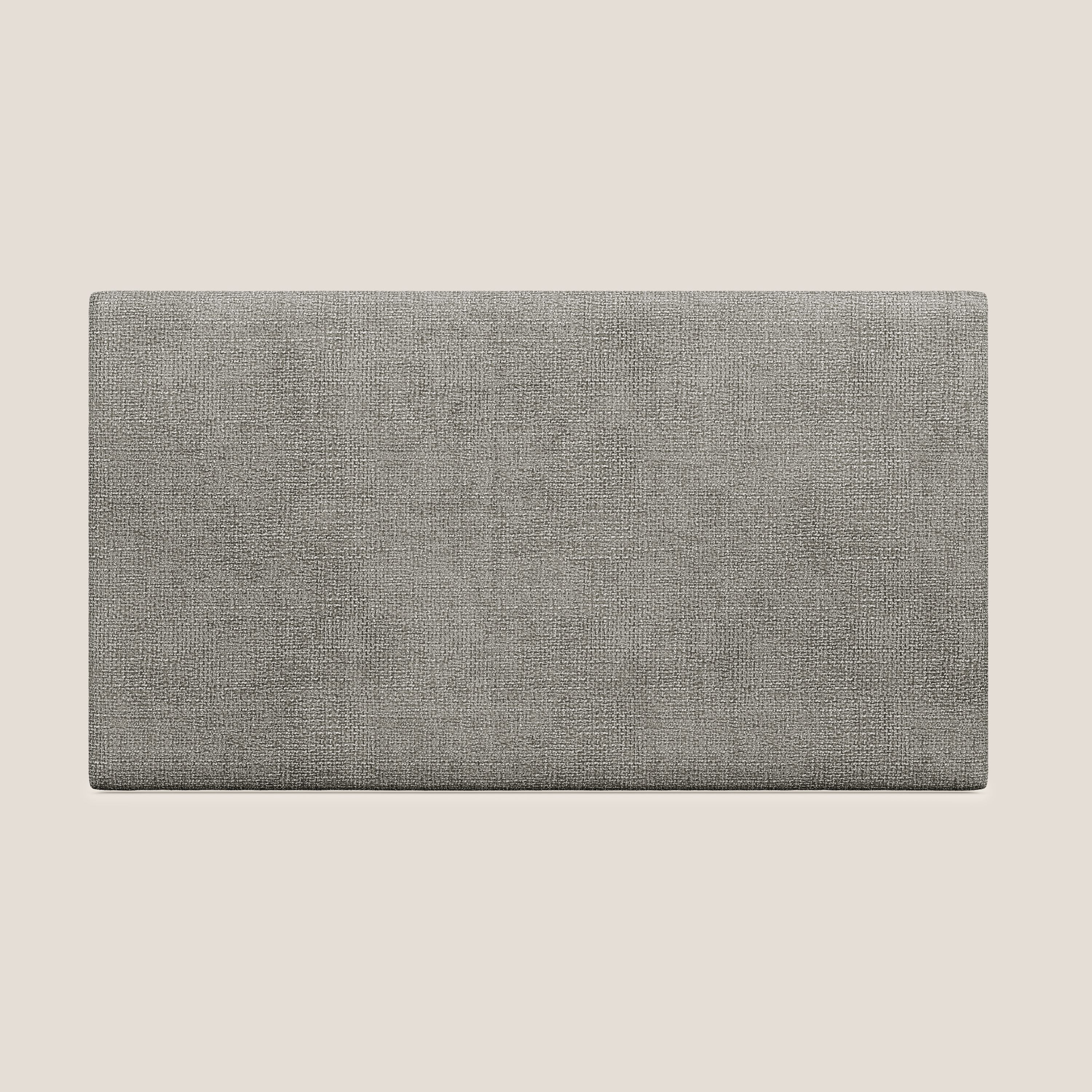 Testata pannello a muro grande di varie dimensioni in morbido tessuto impermeabile T10 talpa - divani.store
