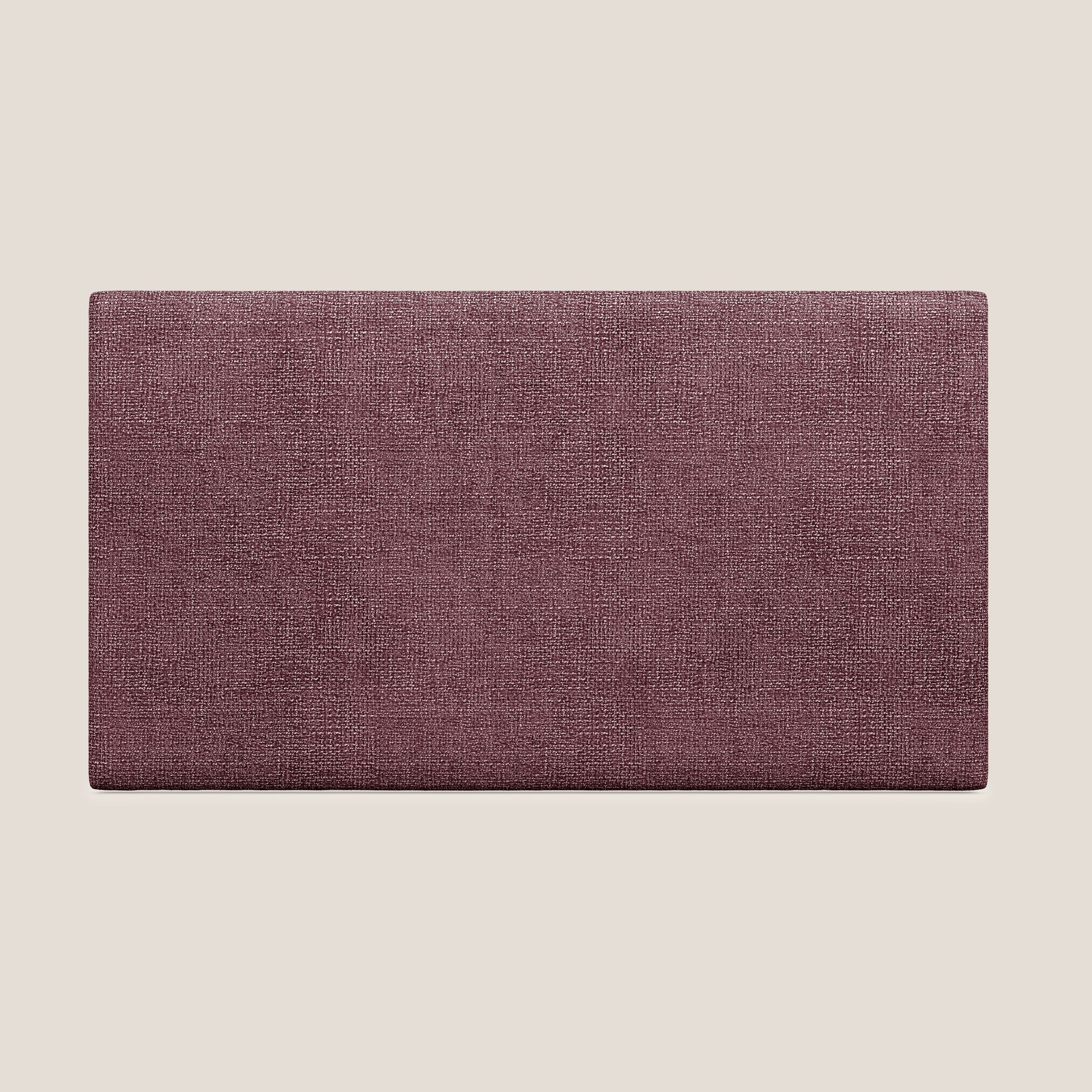 Testata pannello a muro grande di varie dimensioni in morbido tessuto impermeabile T10 bordeaux - divani.store