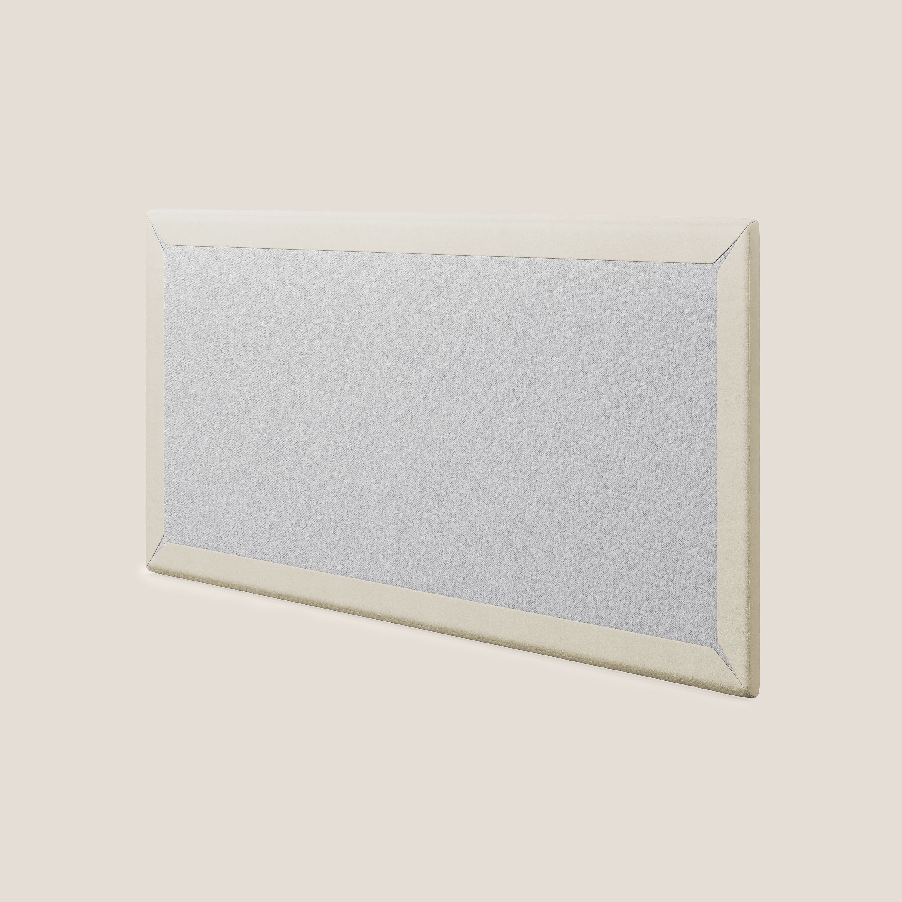 Testata pannello a muro grande di varie dimensioni in morbida microfibra smacchiabile T11 panna - divani.store