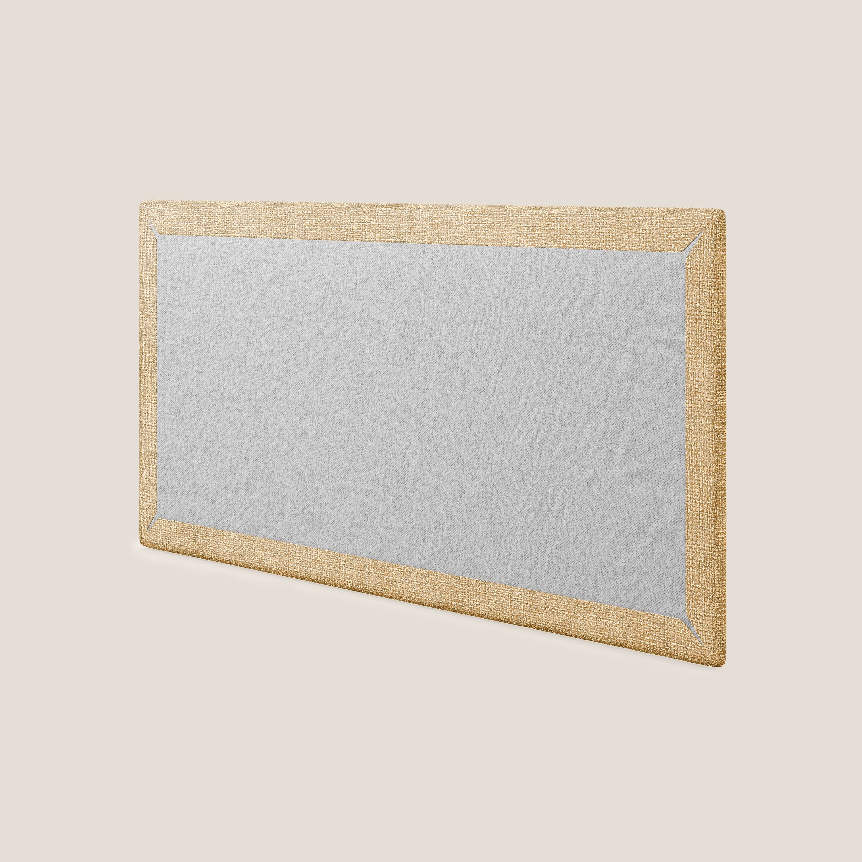 Testata pannello a muro grande di varie dimensioni in morbido tessuto impermeabile T10 giallo - divani.store
