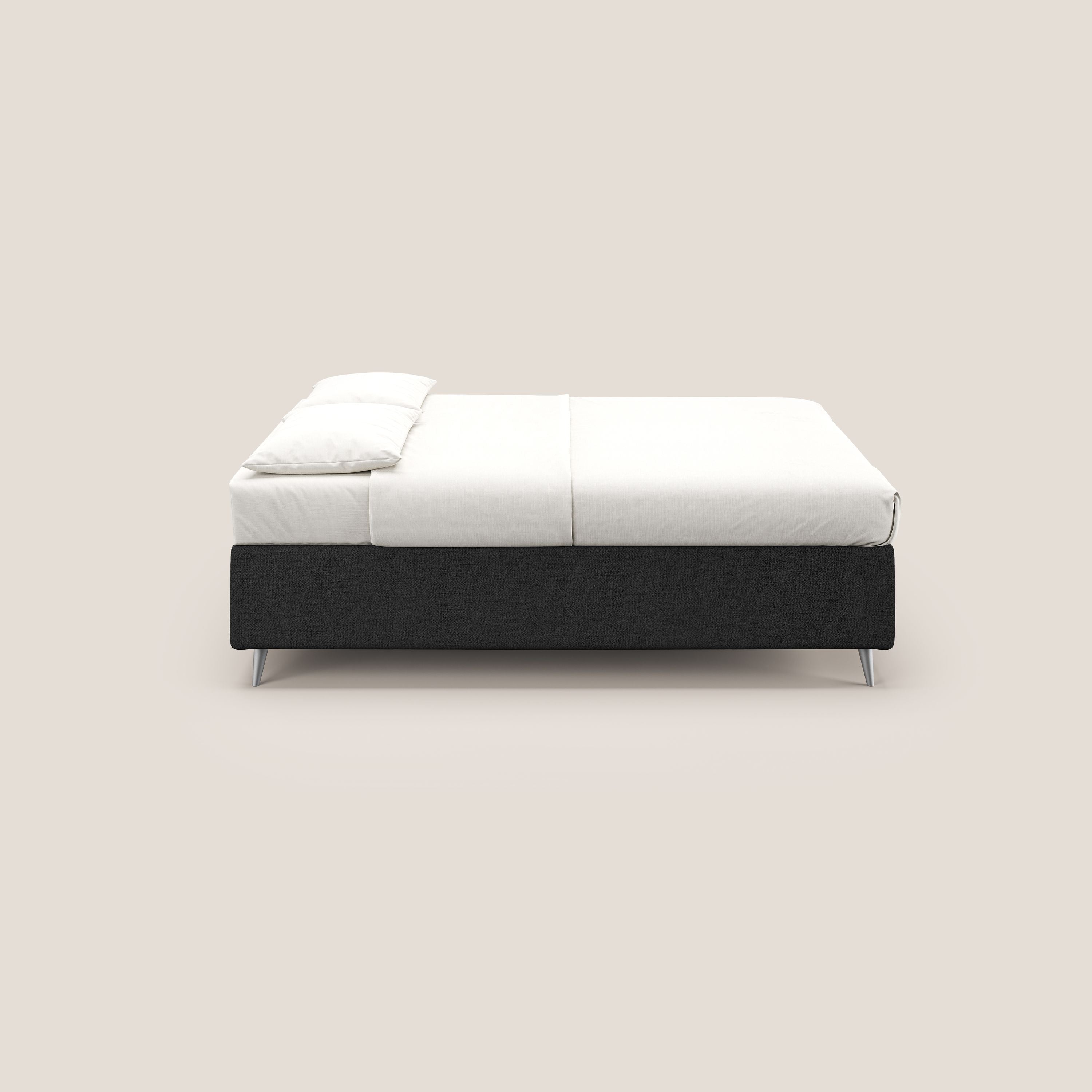 Febe sommier compatto con grande capienza del contenitore in tessuto impermeabile T03 antracite - divani.store