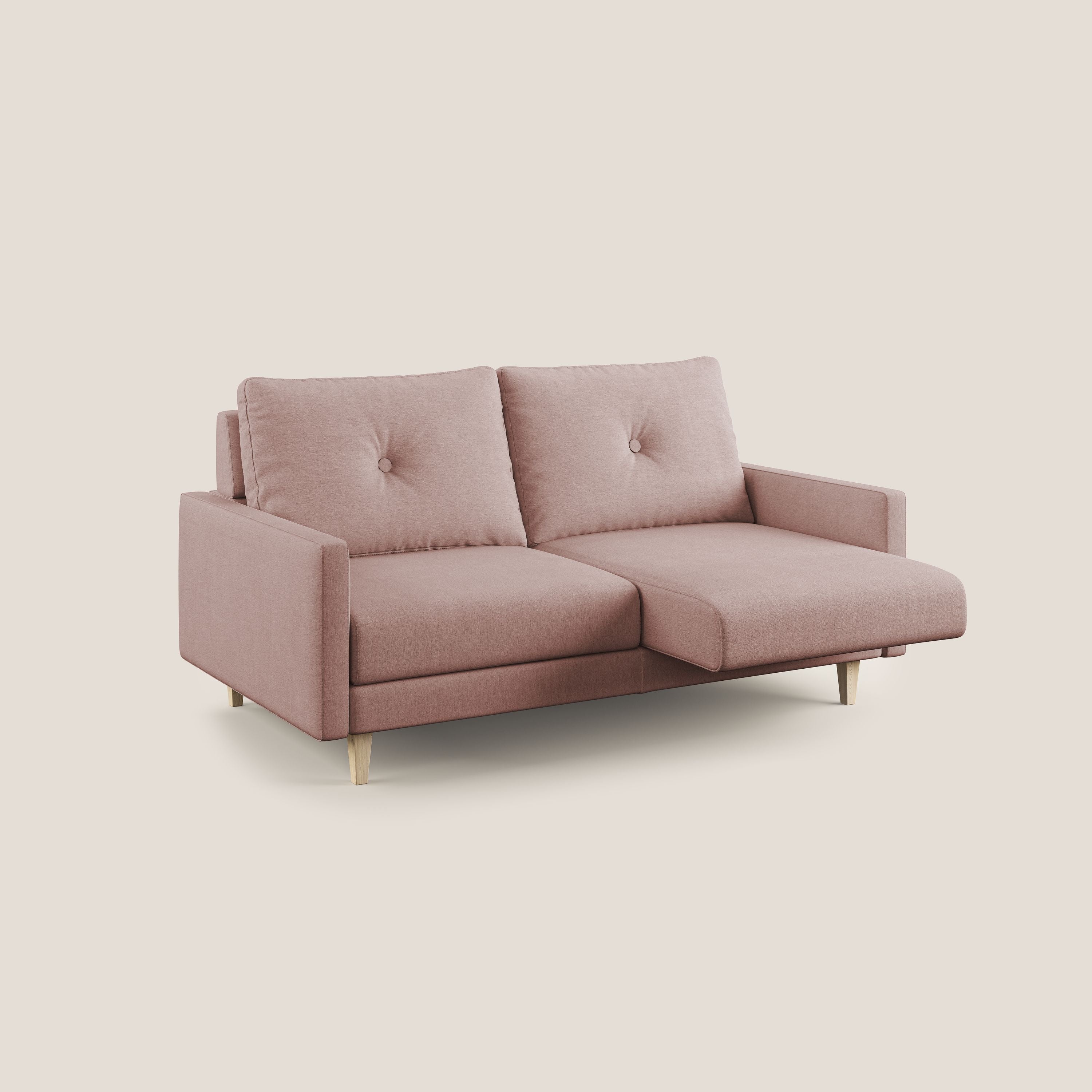 Matisse divano con sedute allungabili e schienali in piuma d'oca in tessuto smacchiabile T17 - divani.store