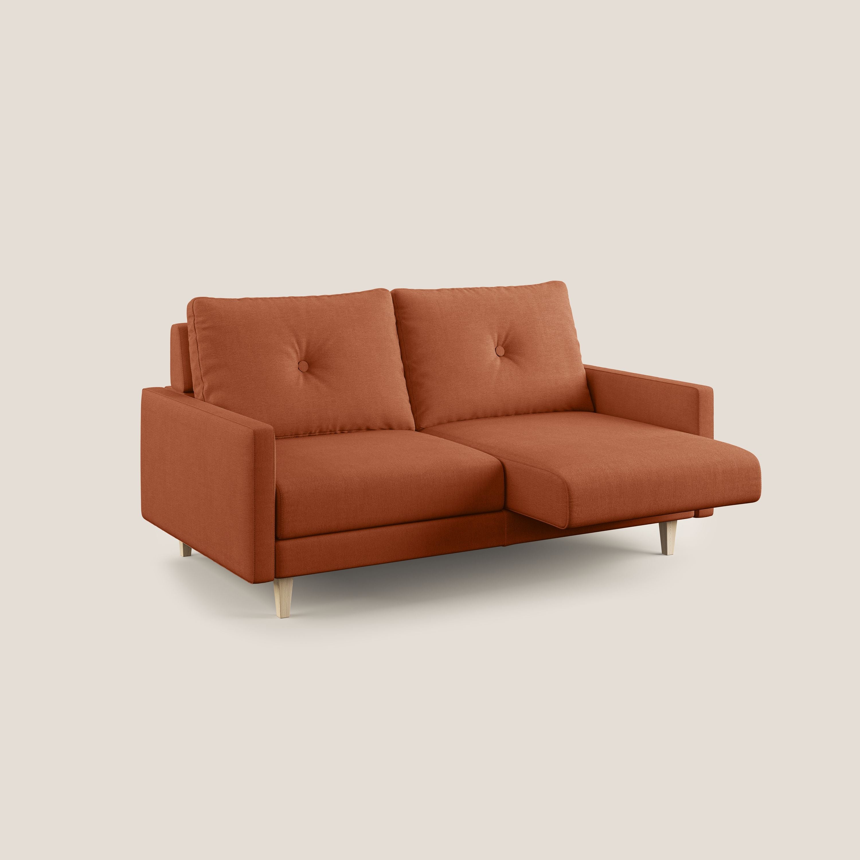 Matisse divano con sedute allungabili e schienali in piuma d'oca in tessuto smacchiabile T17 - divani.store