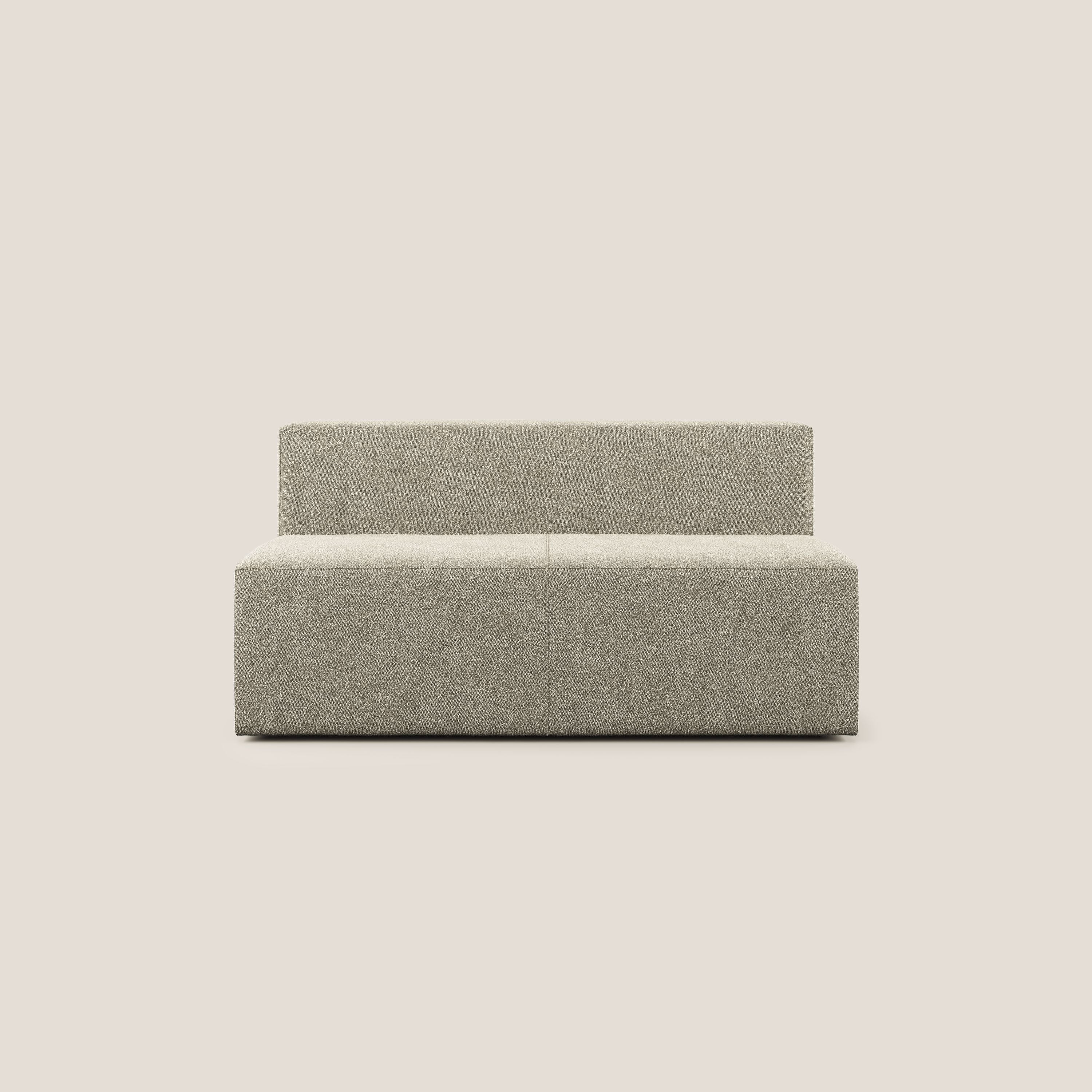 Nettuno modulo centrale maxi in morbido tessuto bouclè T07 beige - divani.store