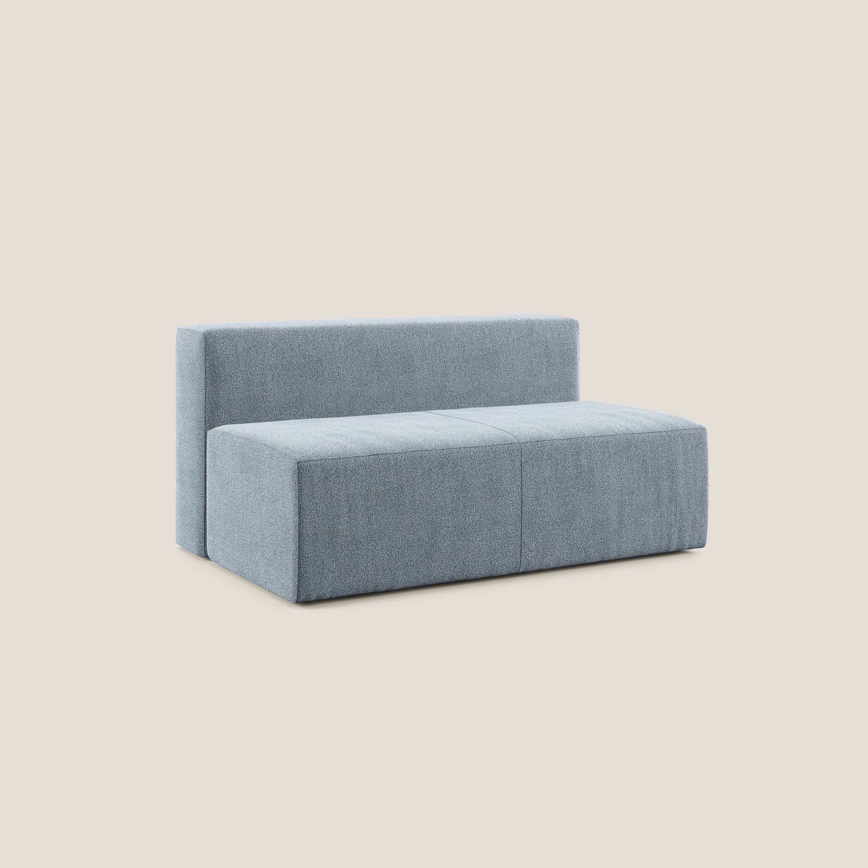 Nettuno modulo centrale maxi in morbido tessuto bouclè T07 carta da zucchero - divani.store