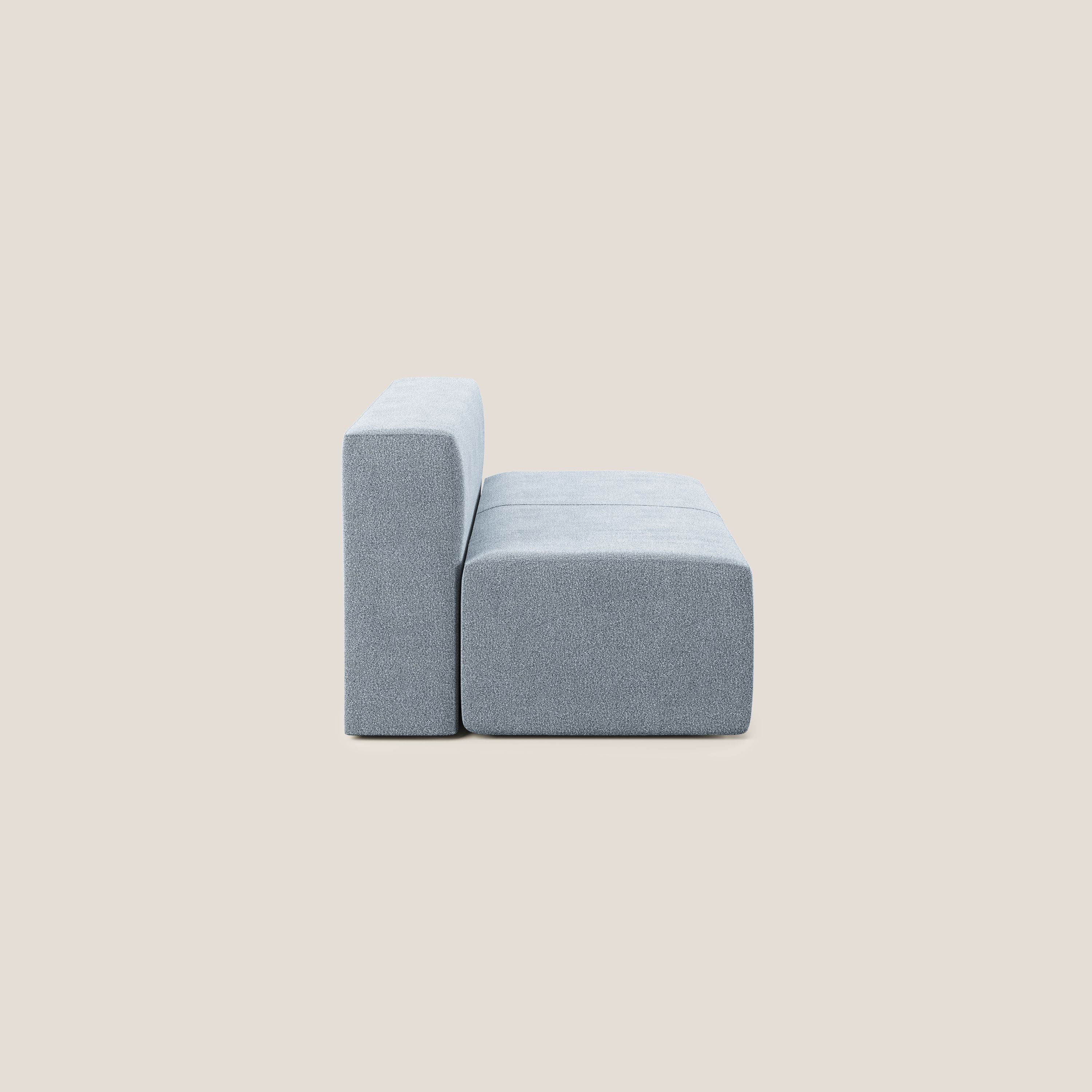 Nettuno modulo centrale maxi in morbido tessuto bouclè T07 carta da zucchero - divani.store
