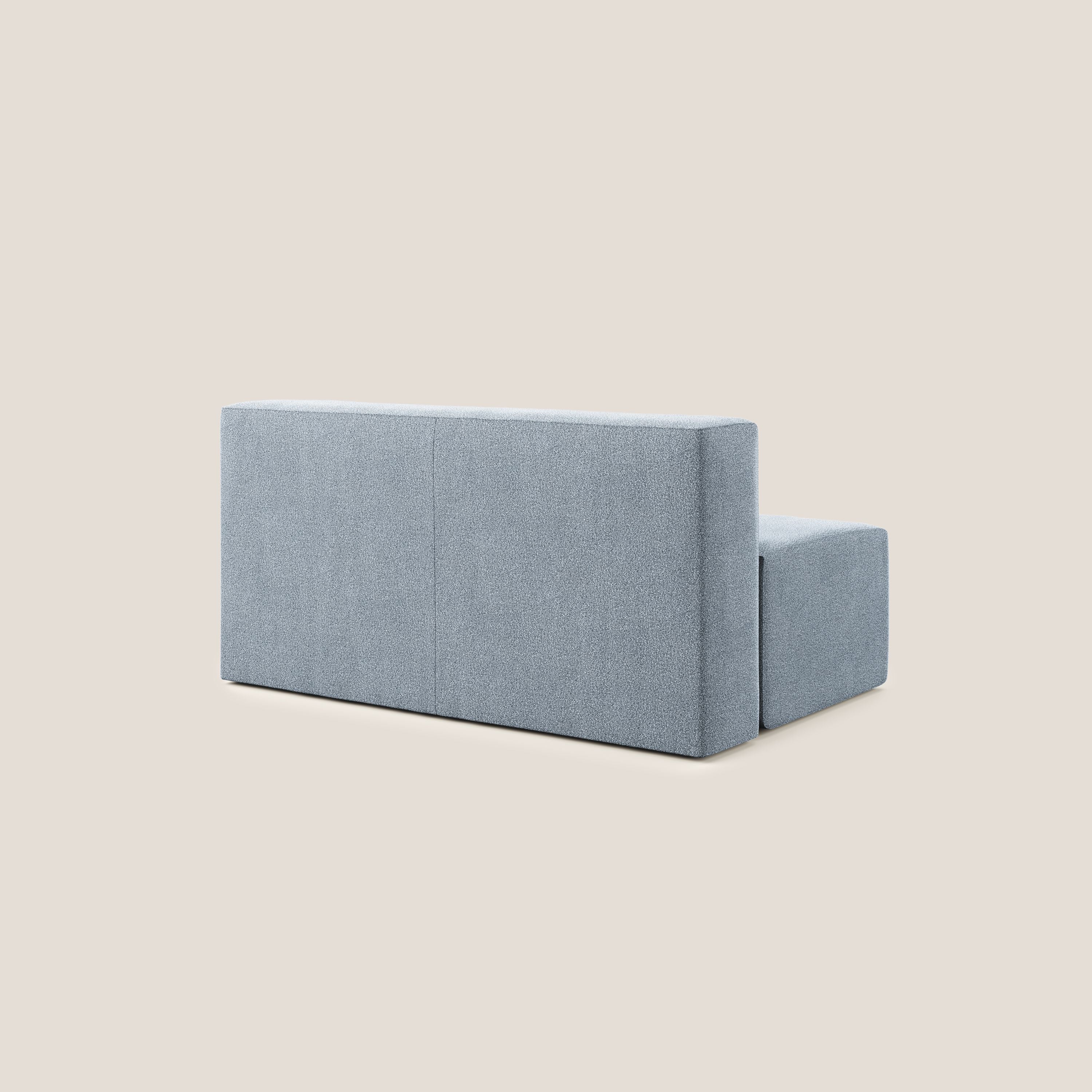 Nettuno modulo centrale maxi in morbido tessuto bouclè T07 carta da zucchero - divani.store
