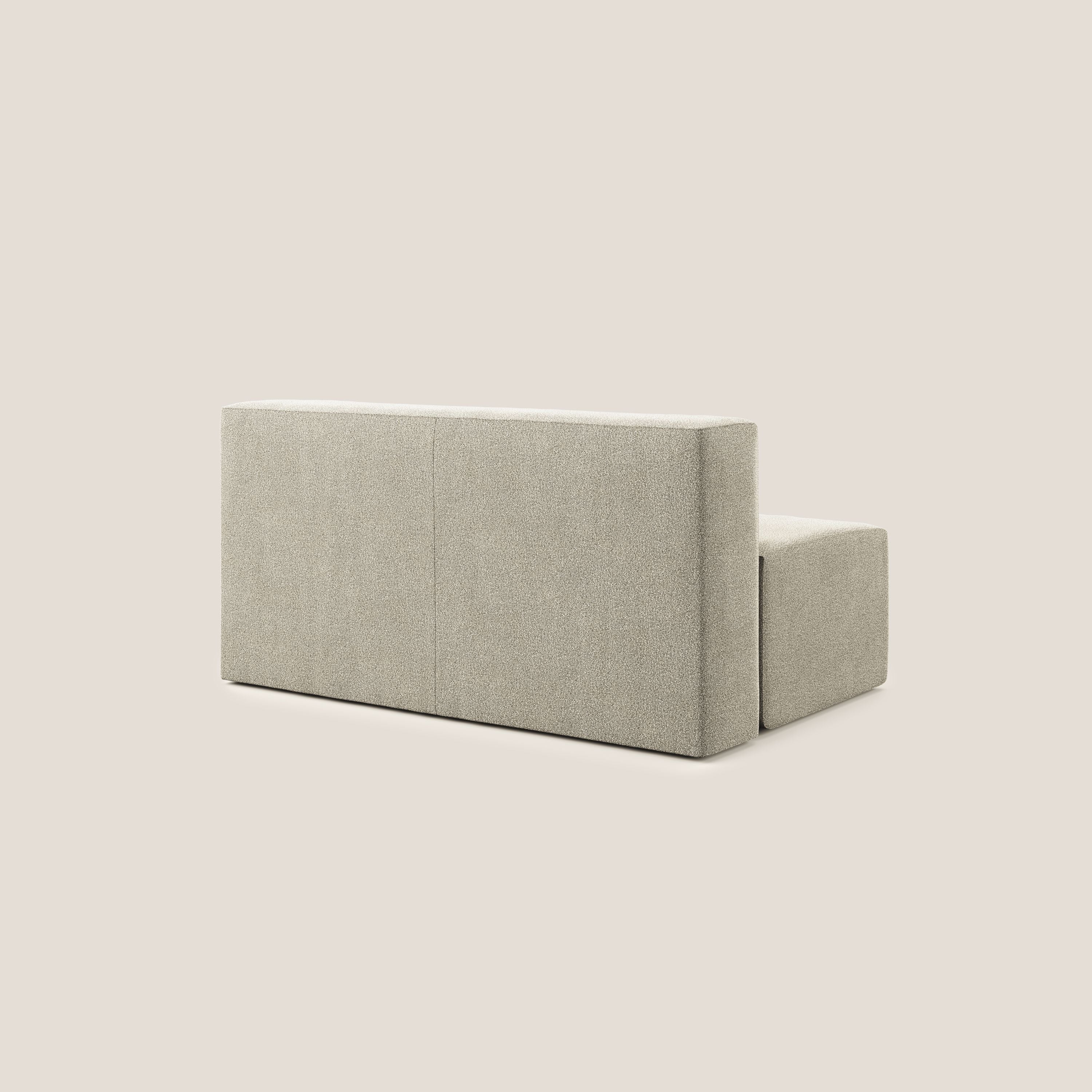 Nettuno modulo centrale maxi in morbido tessuto bouclè T07 beige - divani.store