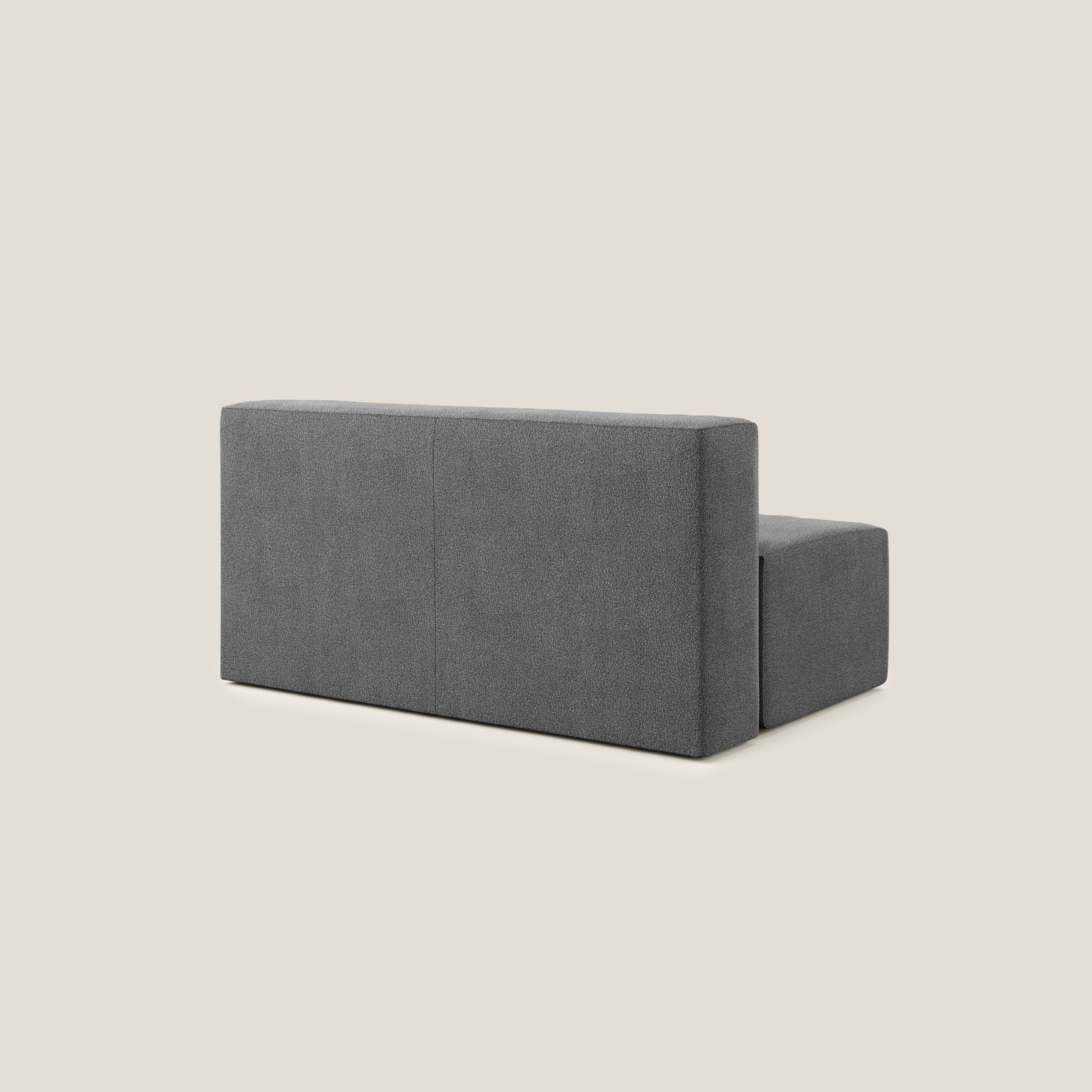 Nettuno modulo centrale maxi in morbido tessuto bouclè T07 antracite - divani.store