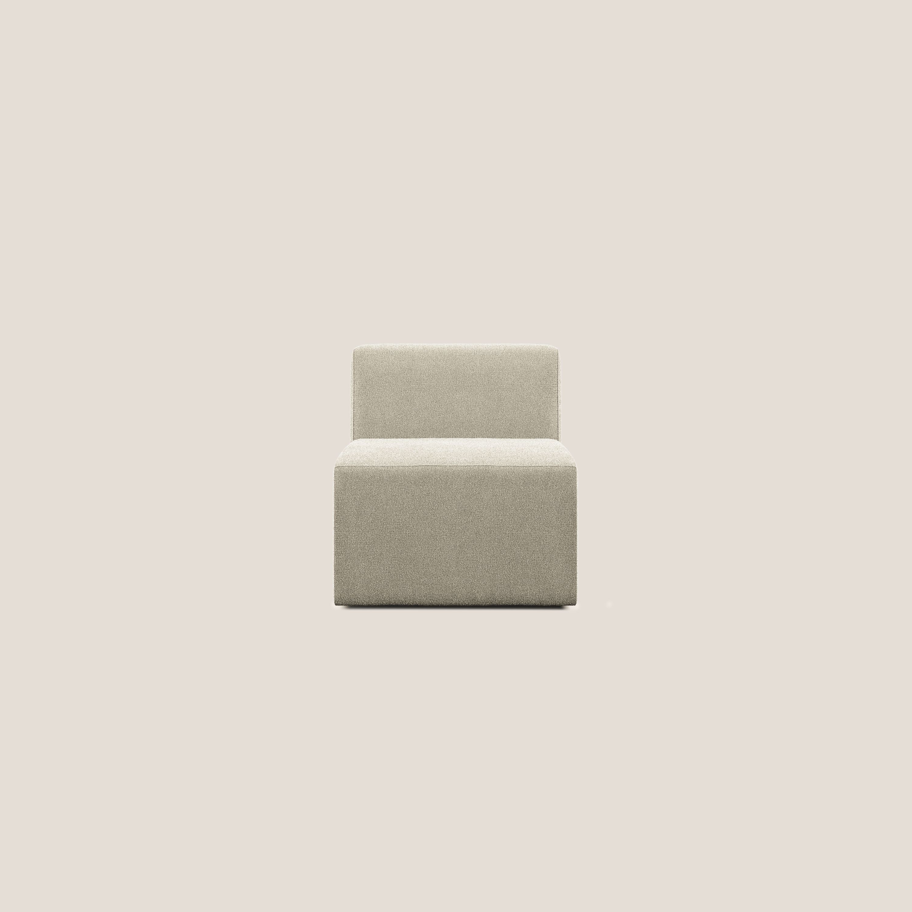 Shop online Nettuno modulo poltrona centrale in morbido tessuto bouclè T07 beige - divani.store