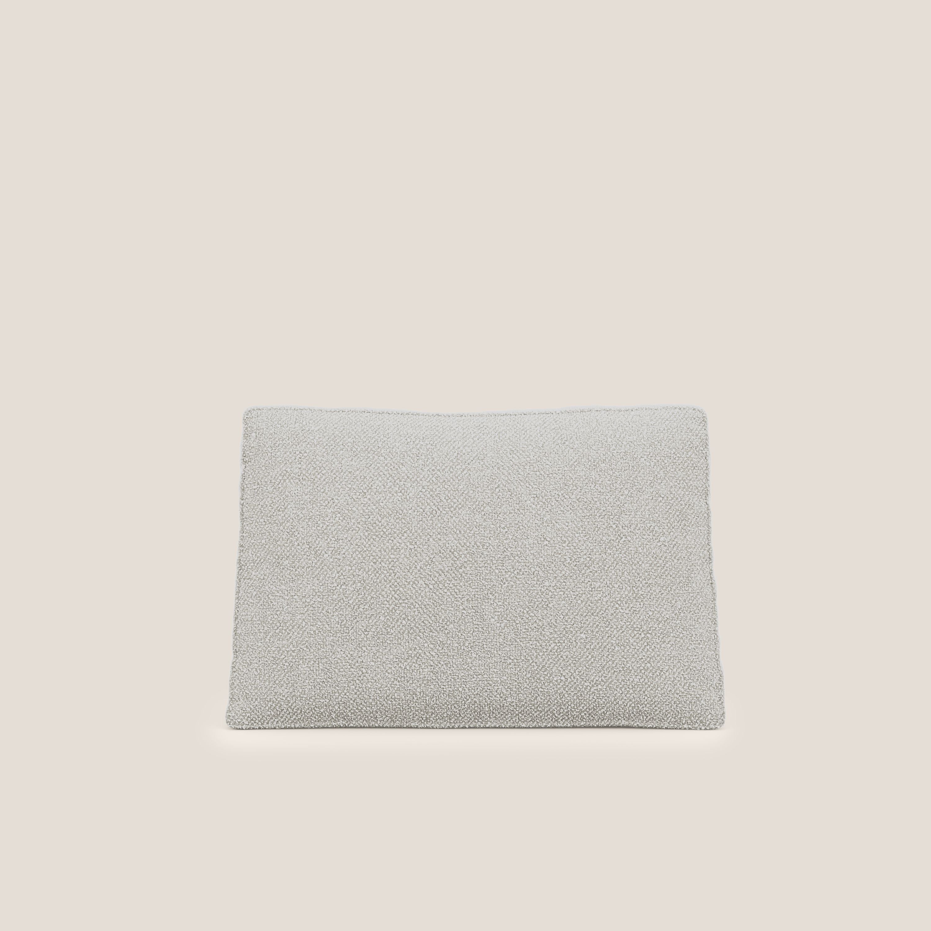 Nettuno cuscino schienale realizzato in tessuto bouclè impermeabile T07 bianco - divani.store