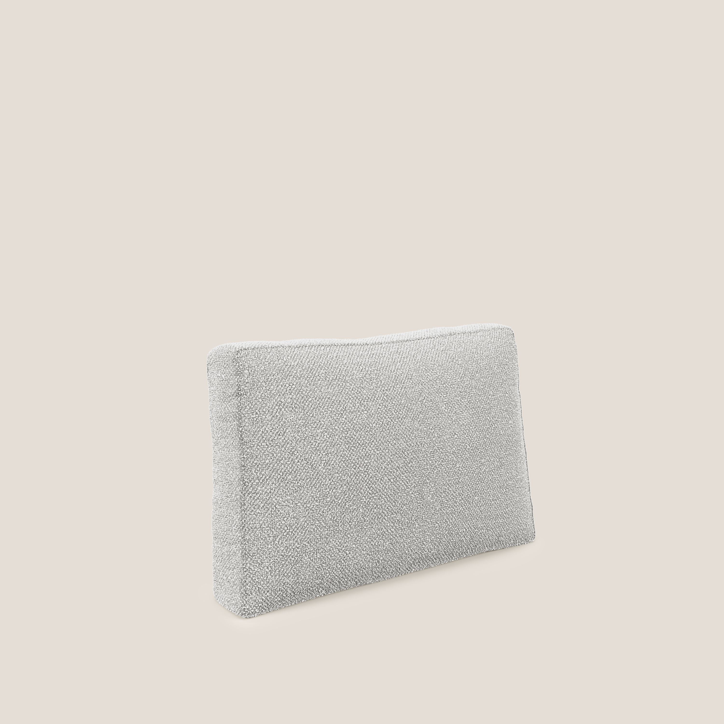 Nettuno cuscino schienale realizzato in tessuto bouclè impermeabile T07 grigio - divani.store