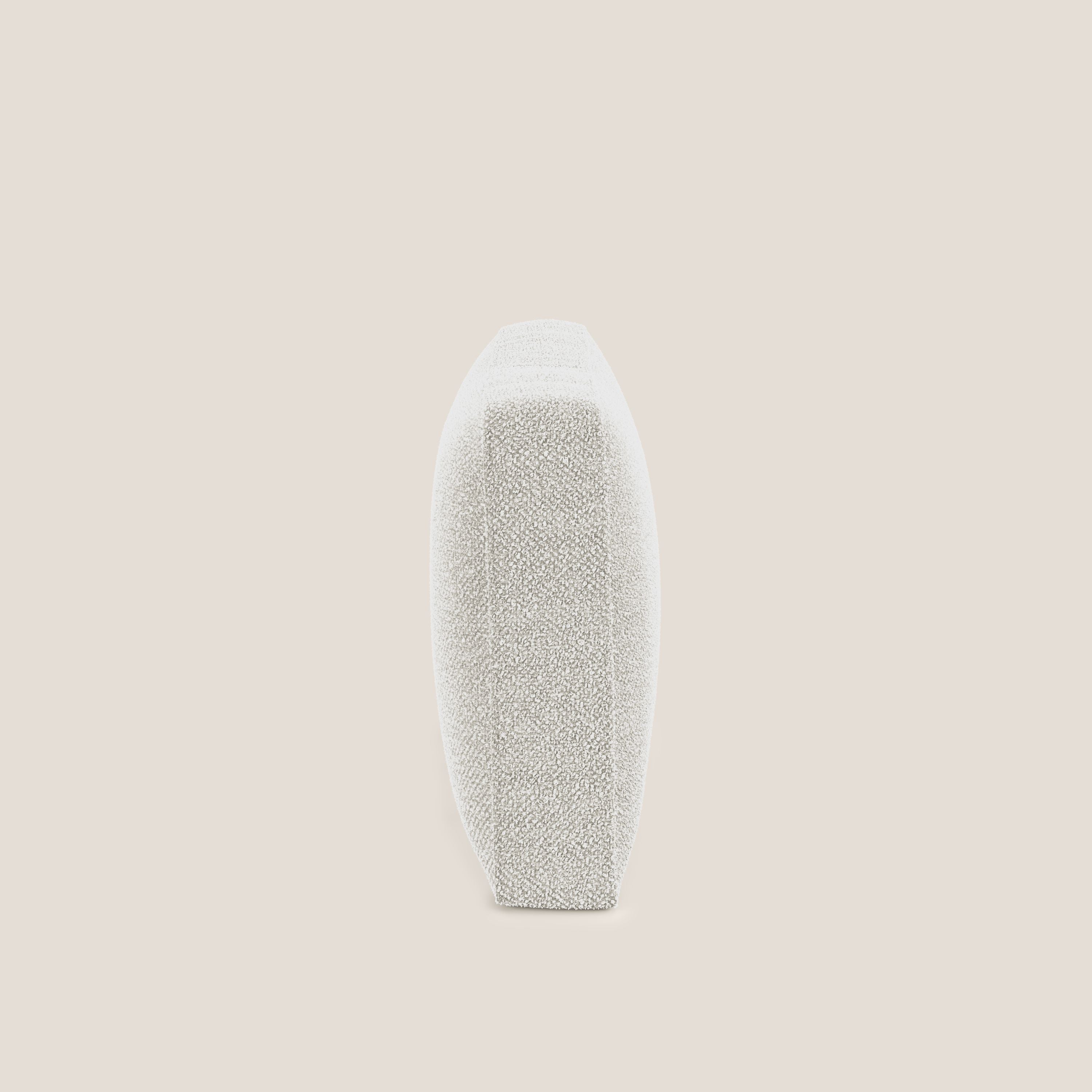 Nettuno cuscino schienale realizzato in tessuto bouclè impermeabile T07 bianco - divani.store
