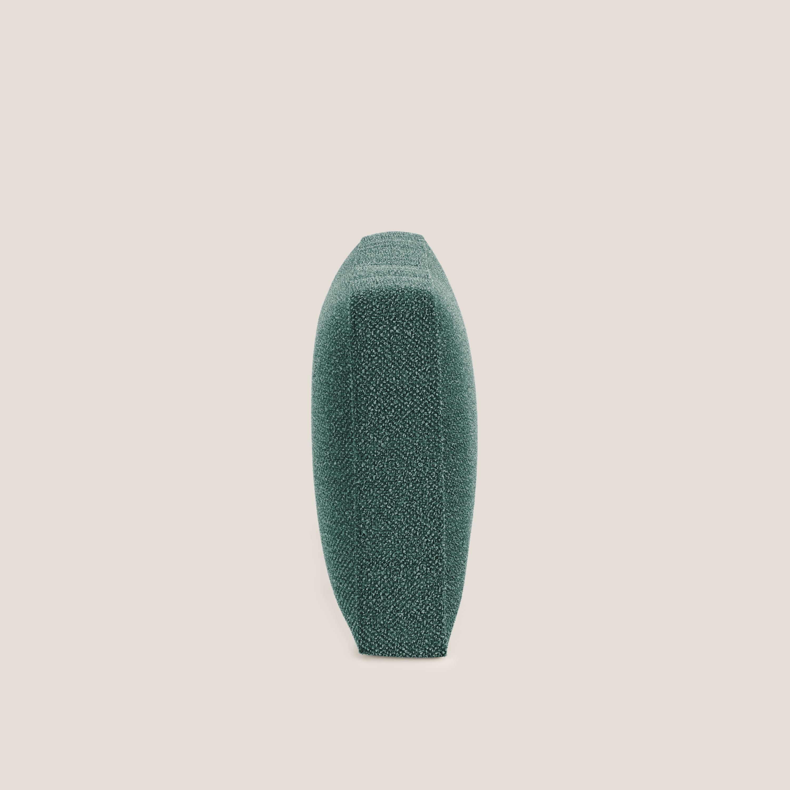 Nettuno cuscino schienale realizzato in tessuto bouclè impermeabile T07 verde - divani.store