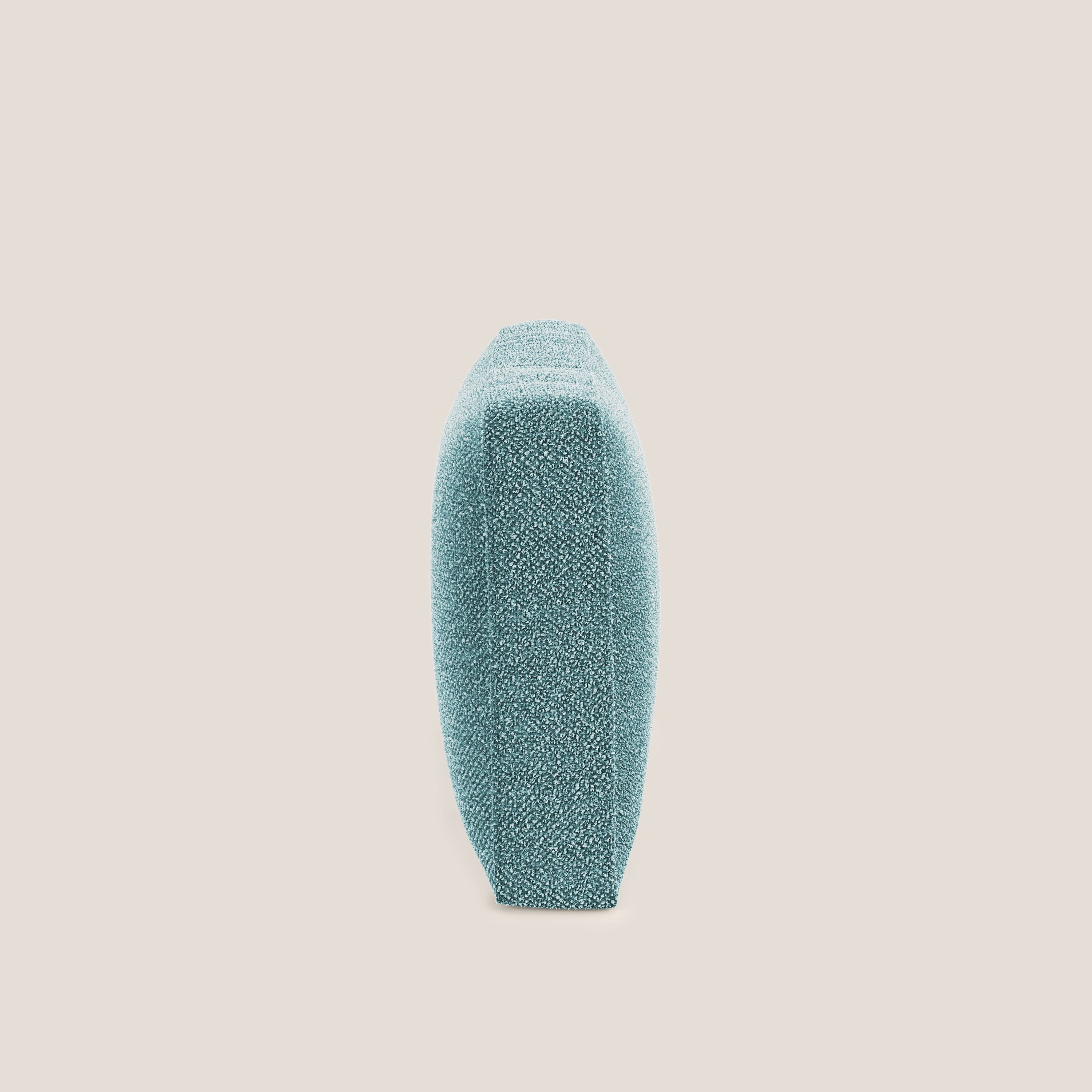 Nettuno cuscino schienale realizzato in tessuto bouclè impermeabile T07 azzurro - divani.store