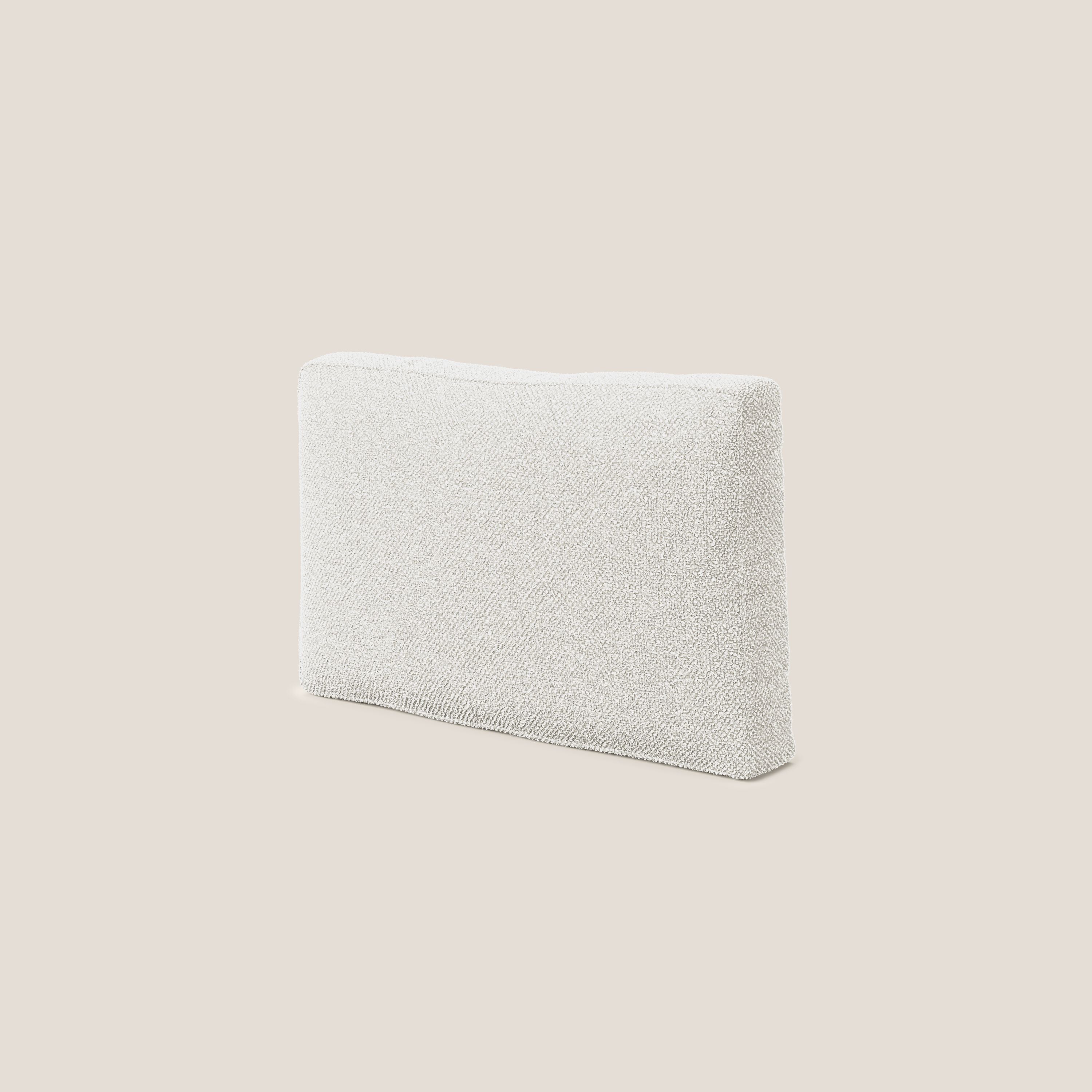 Nettuno cuscino schienale realizzato in tessuto bouclè impermeabile T07 bianco - divani.store