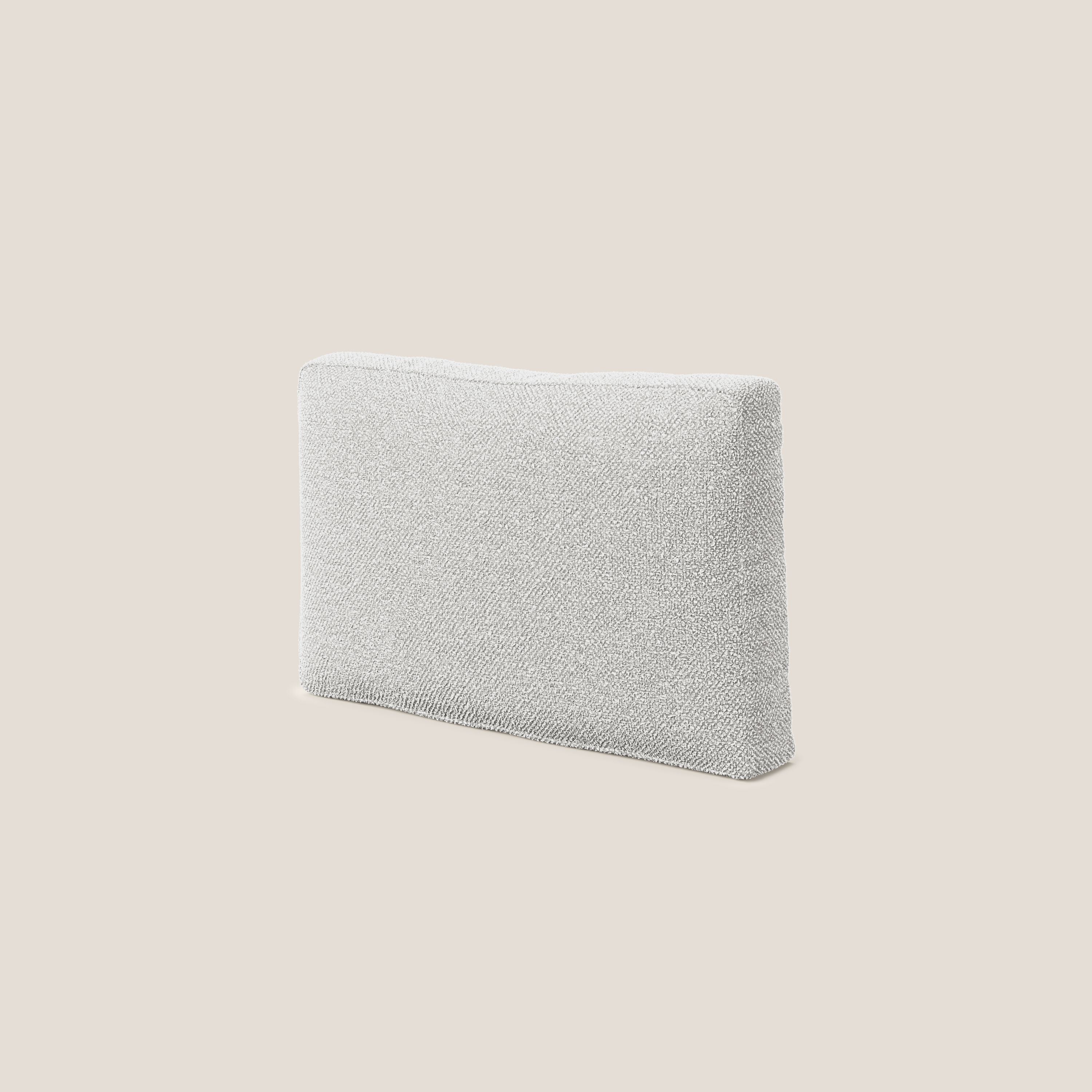 Nettuno cuscino schienale realizzato in tessuto bouclè impermeabile T07 grigio - divani.store