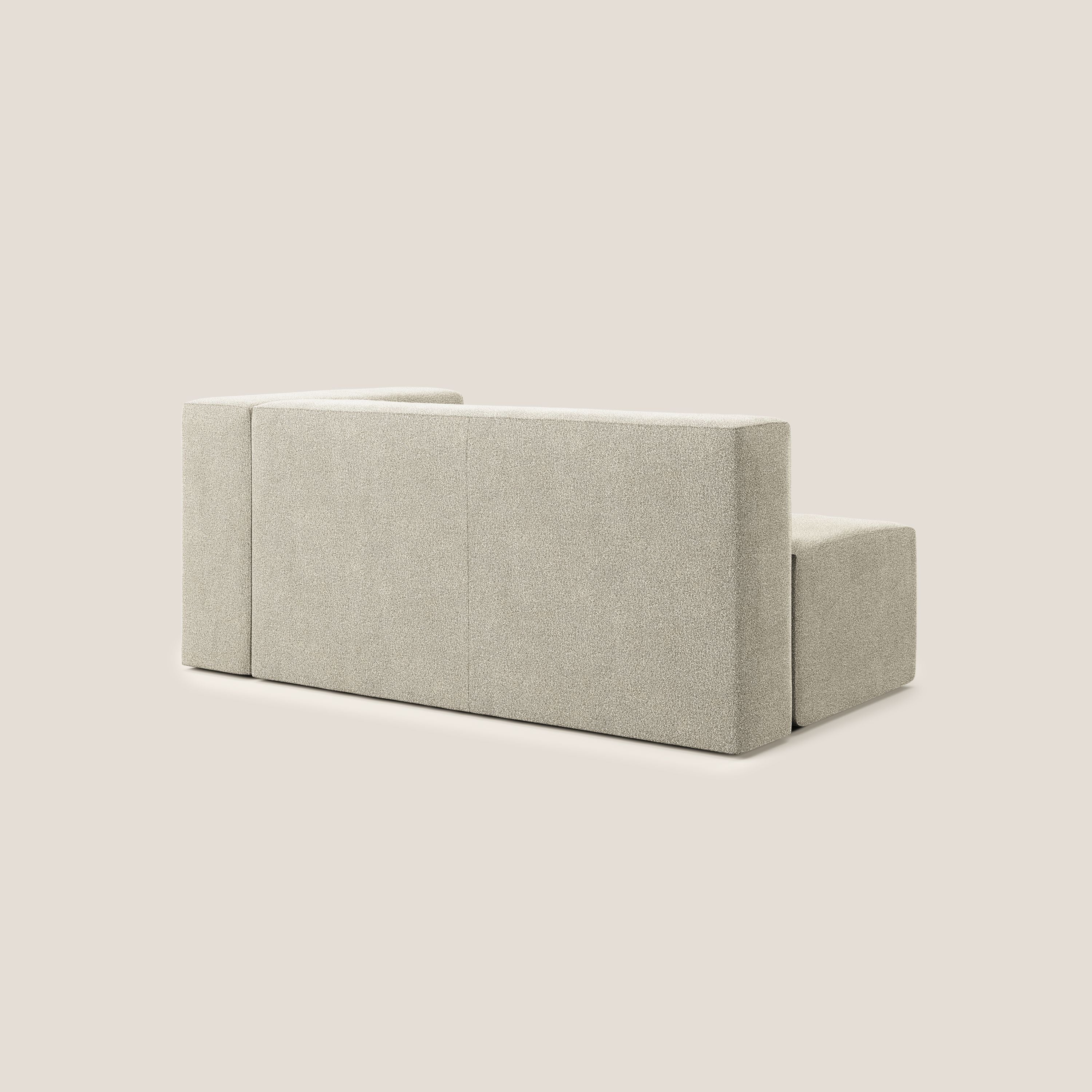 Nettuno modulo angolo/laterale maxi in morbido tessuto bouclè T07 beige - divani.store