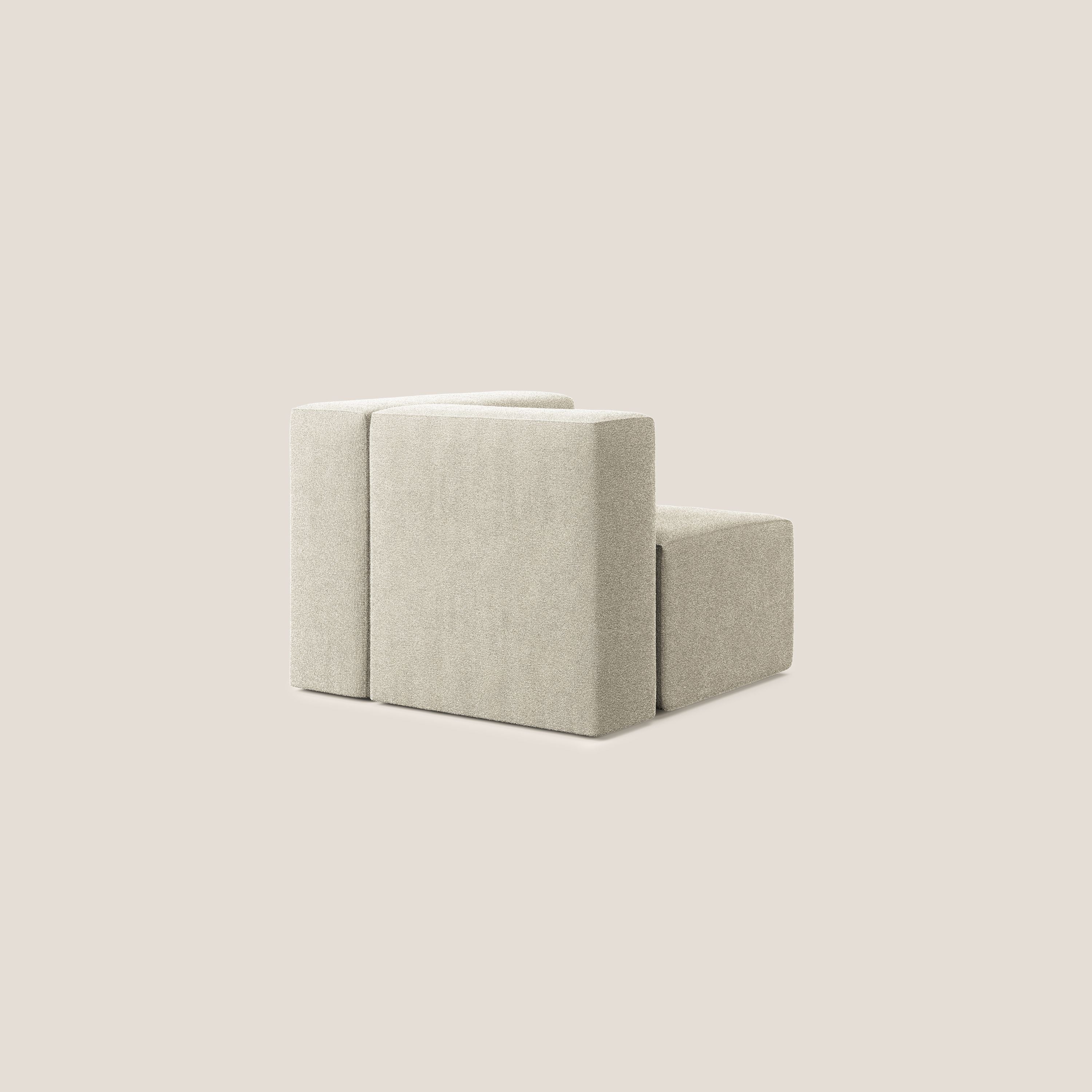 Nettuno modulo angolo/laterale in morbido tessuto bouclè T07 beige - divani.store