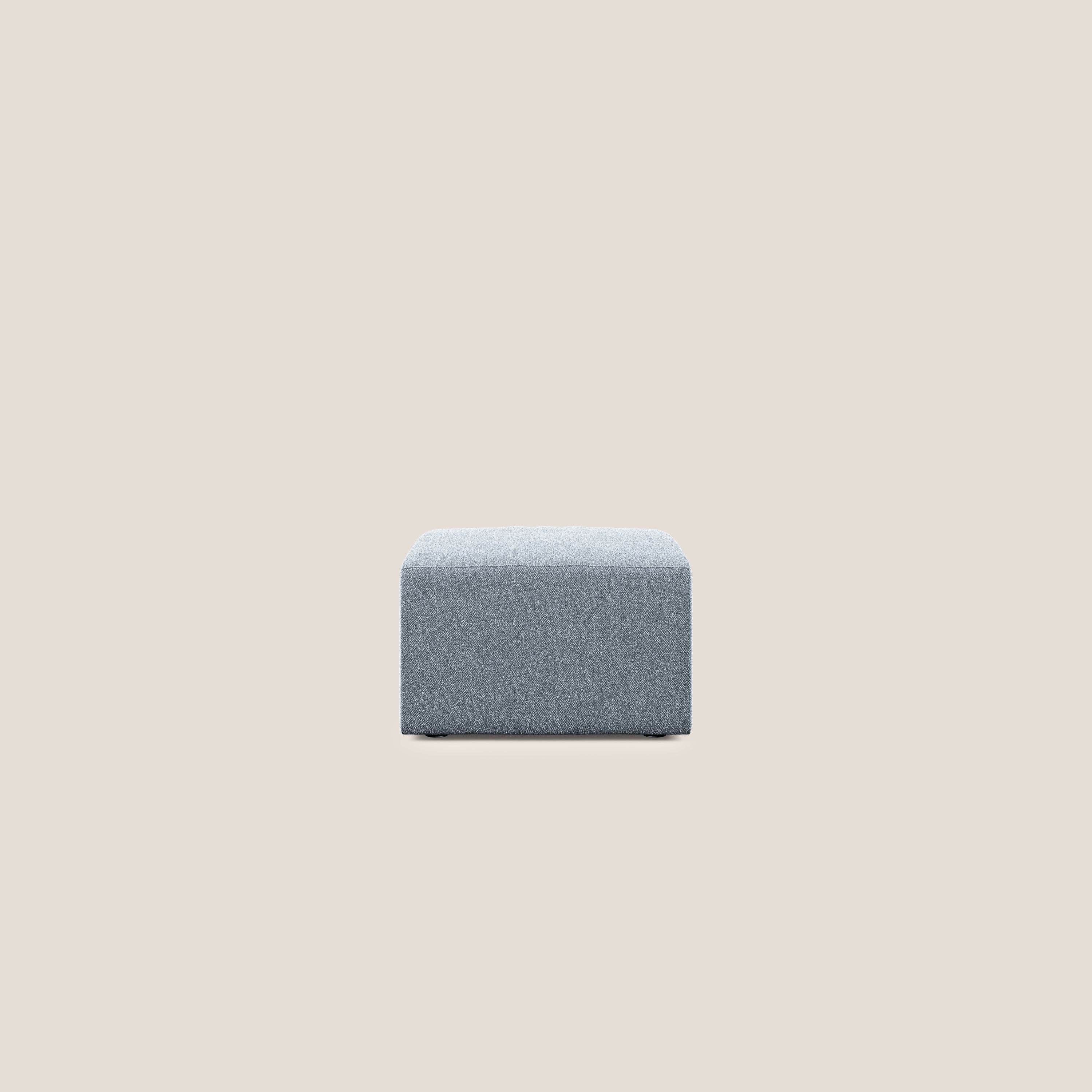 Nettuno modulo pouf in morbido tessuto bouclè T07 carta da zucchero - divani.store