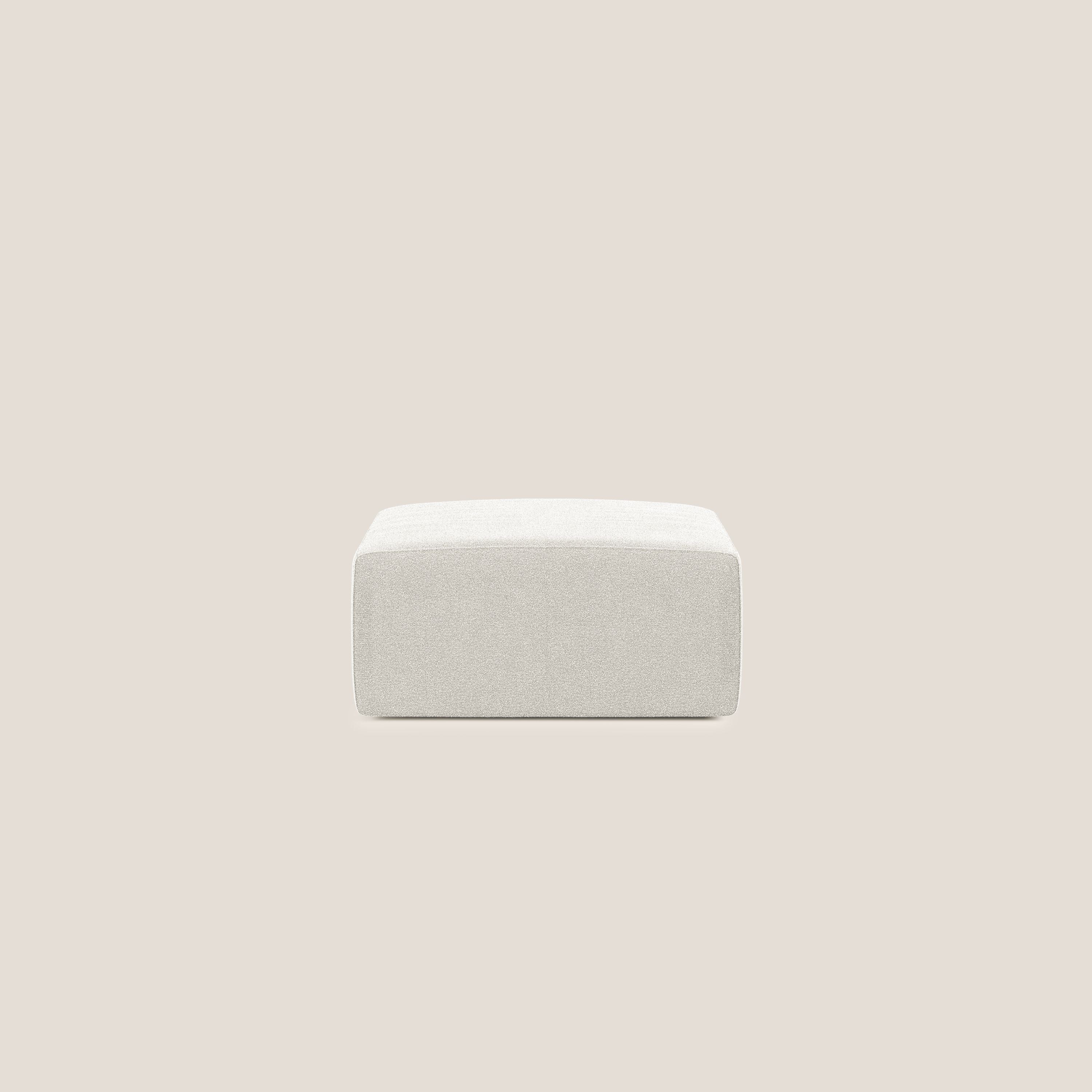 Shop online Nettuno modulo pouf in morbido tessuto bouclè T07 bianco - divani.store