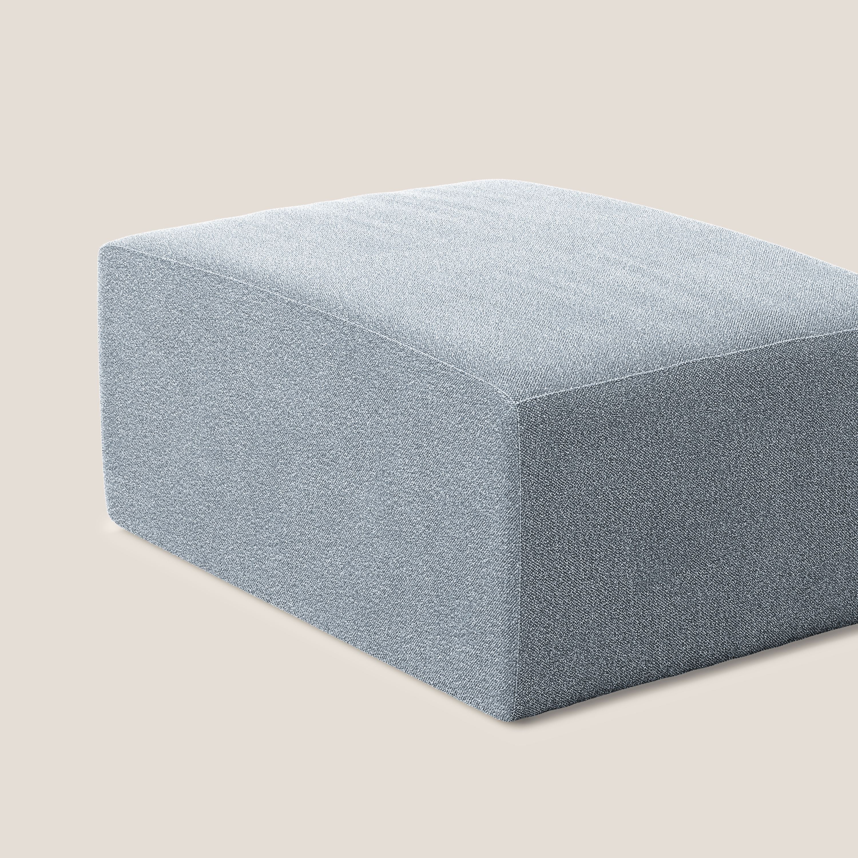 Nettuno modulo pouf in morbido tessuto bouclè T07 carta da zucchero - divani.store
