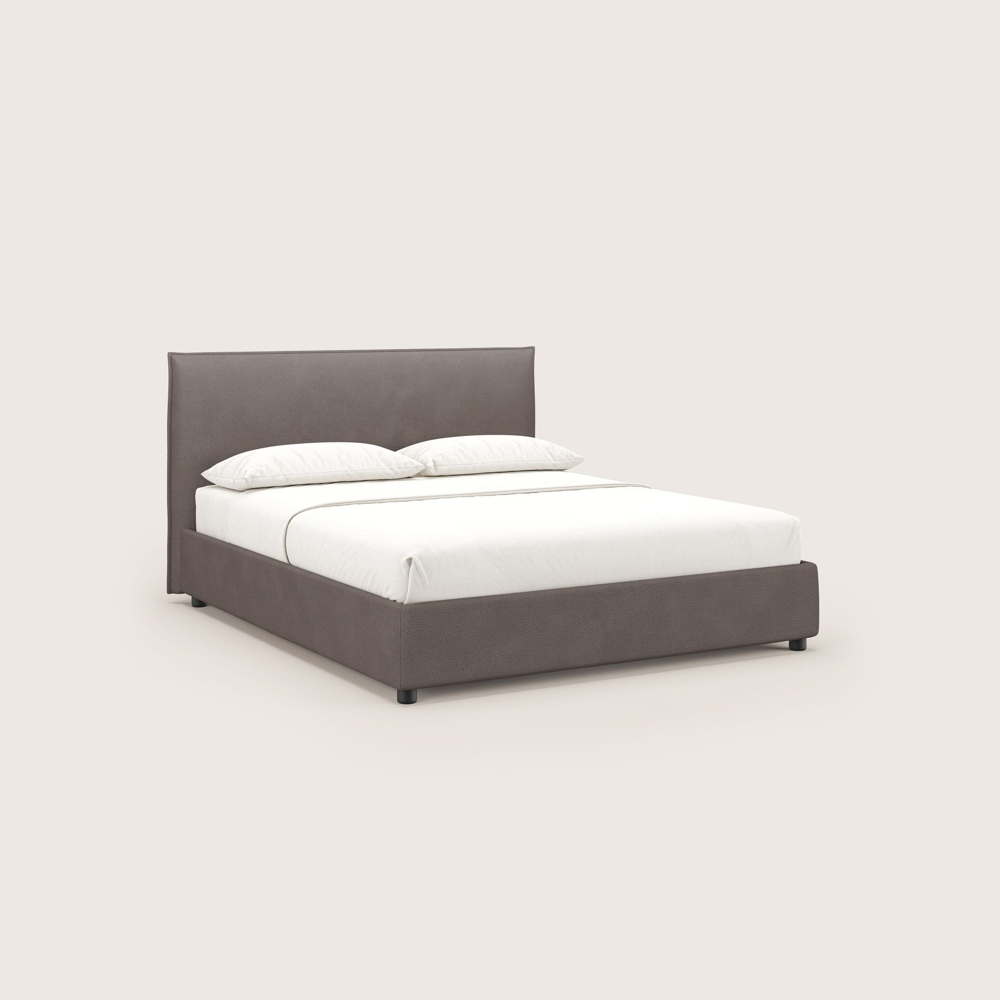 Nina lit coffre au design minimaliste en microfibre détachable effet cuir T15