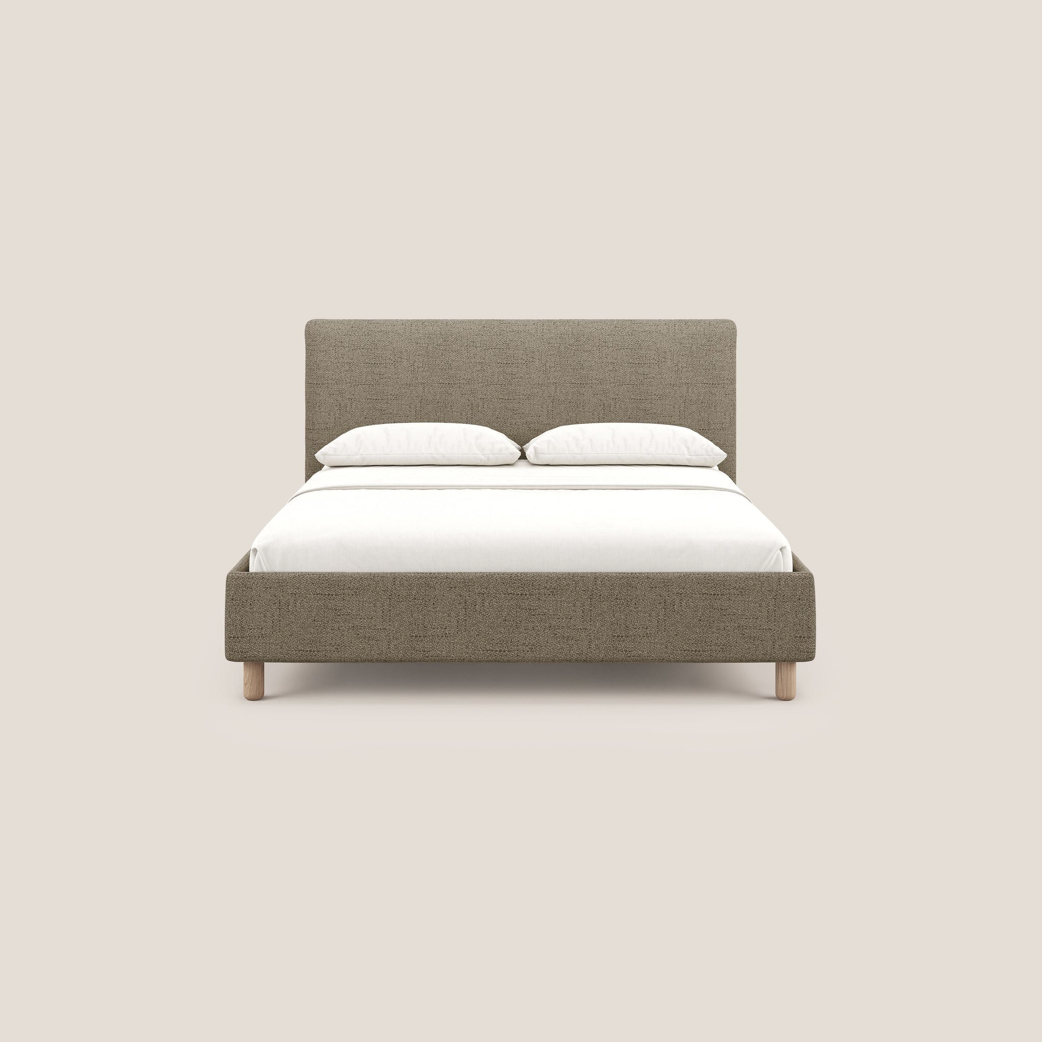 Serena lit coffre scandinave compact en tissu flammé imperméable T03