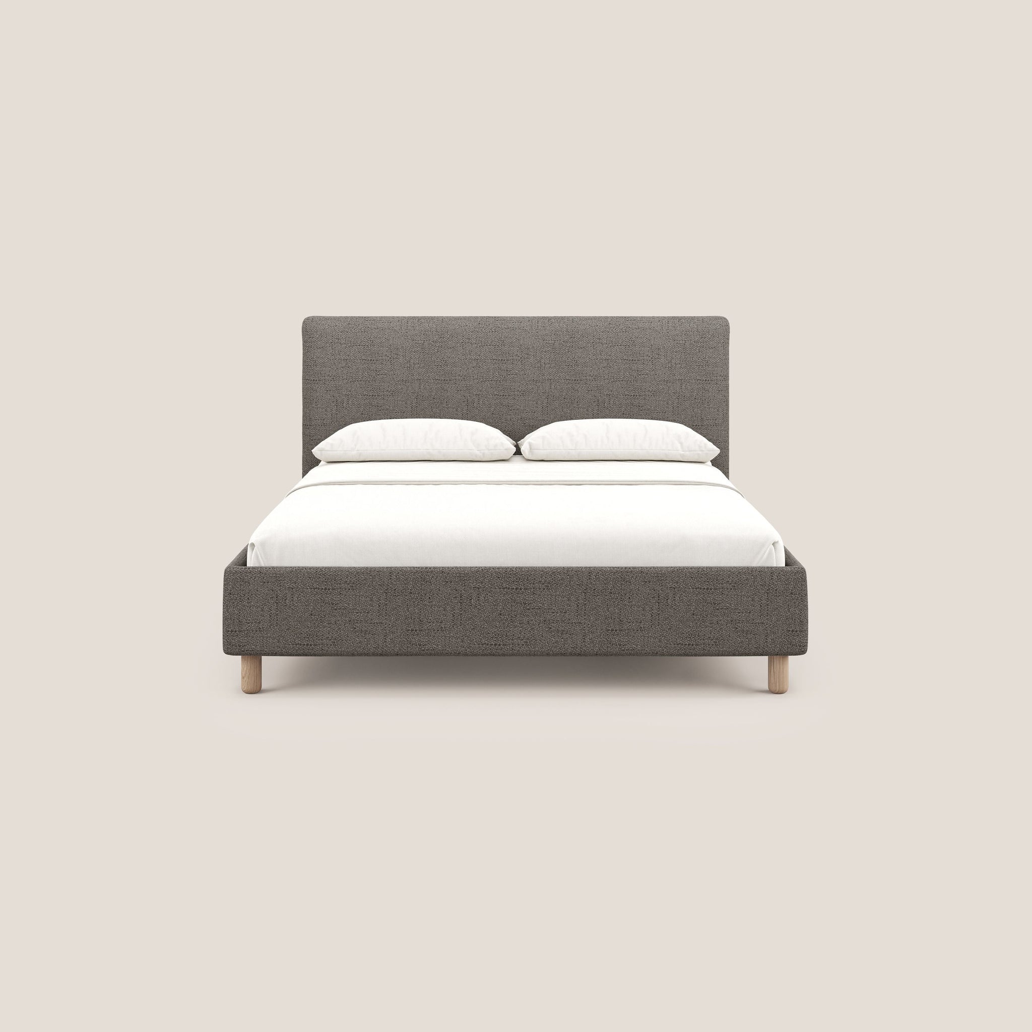 Serena lit coffre scandinave compact en tissu flammé imperméable T03