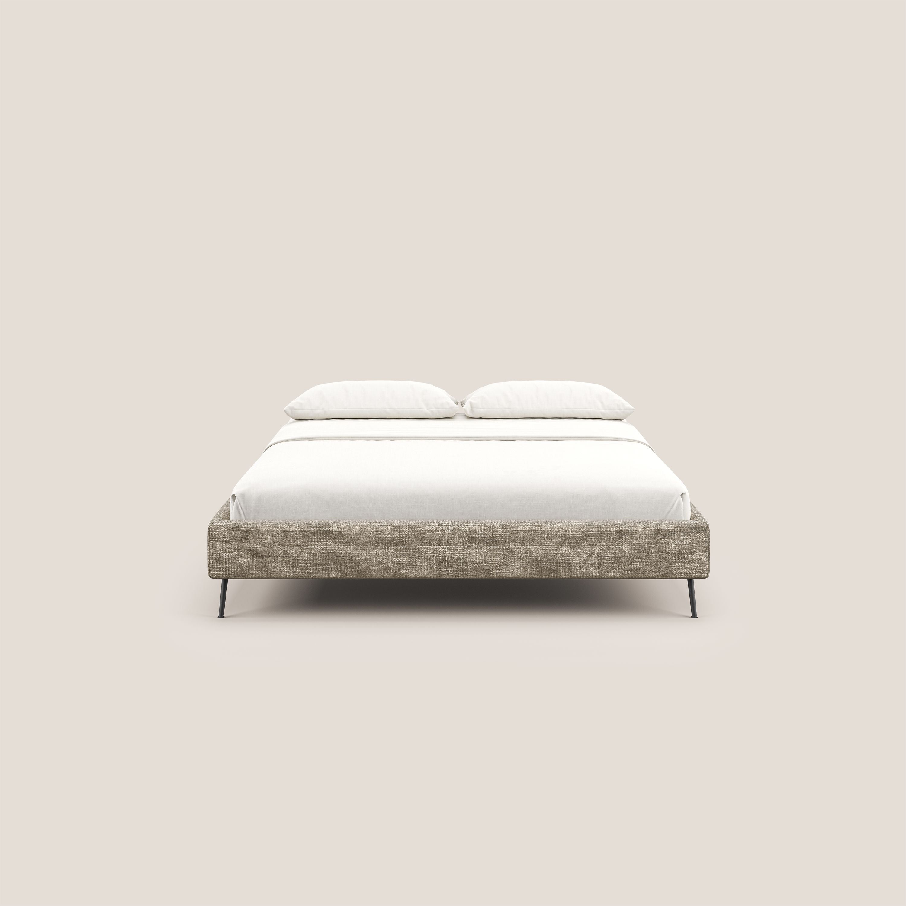 Steve sommier giroletto piedi alti in tessuto impermeabile T10 beige - divani.store