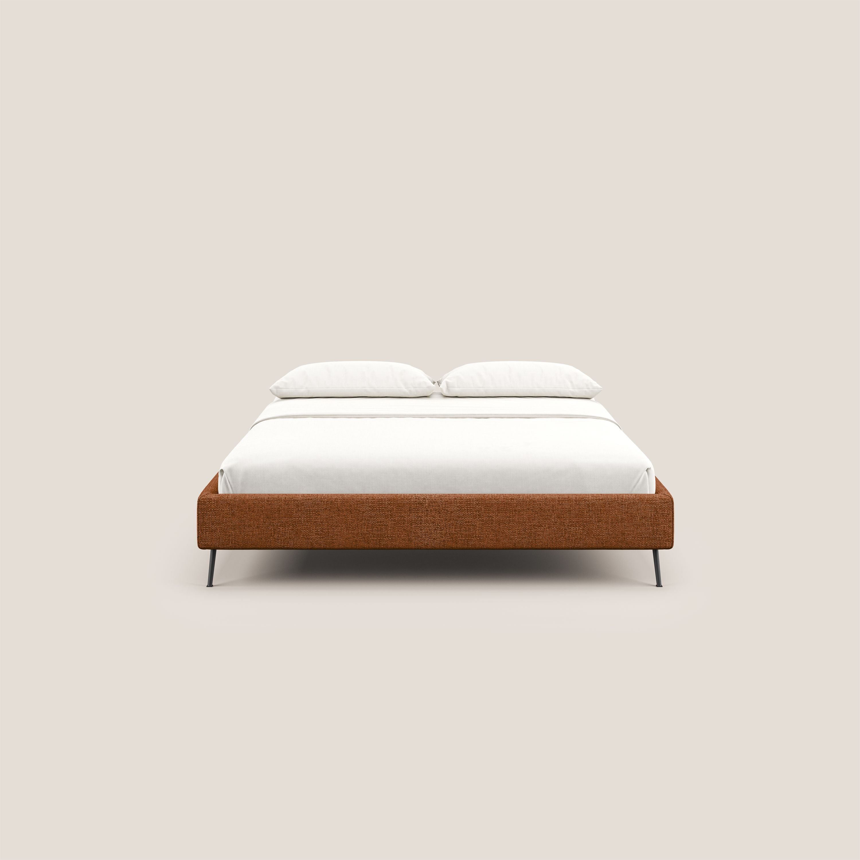 Steve sommier giroletto piedi alti in tessuto impermeabile T10 arancio - divani.store