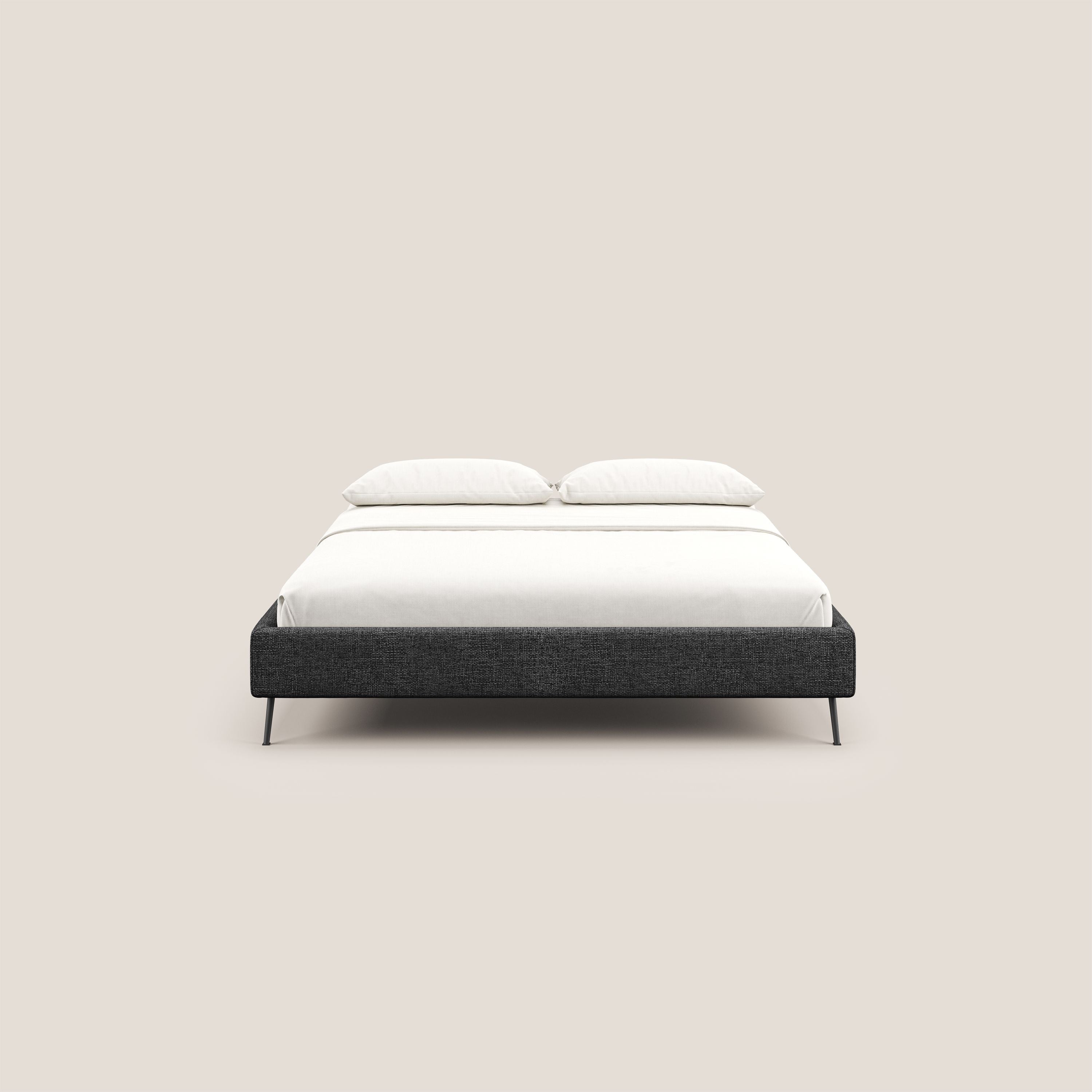 Steve sommier giroletto piedi alti in tessuto impermeabile T10 antracite - divani.store