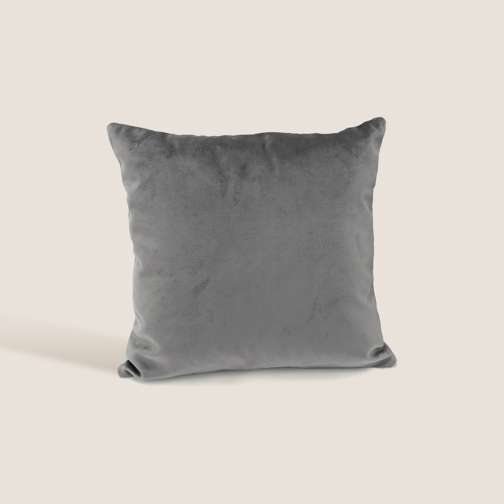 Velluto cuscini quadrati disponibile in diverse colorazioni in velluto impermeabile antracite - divani.store
