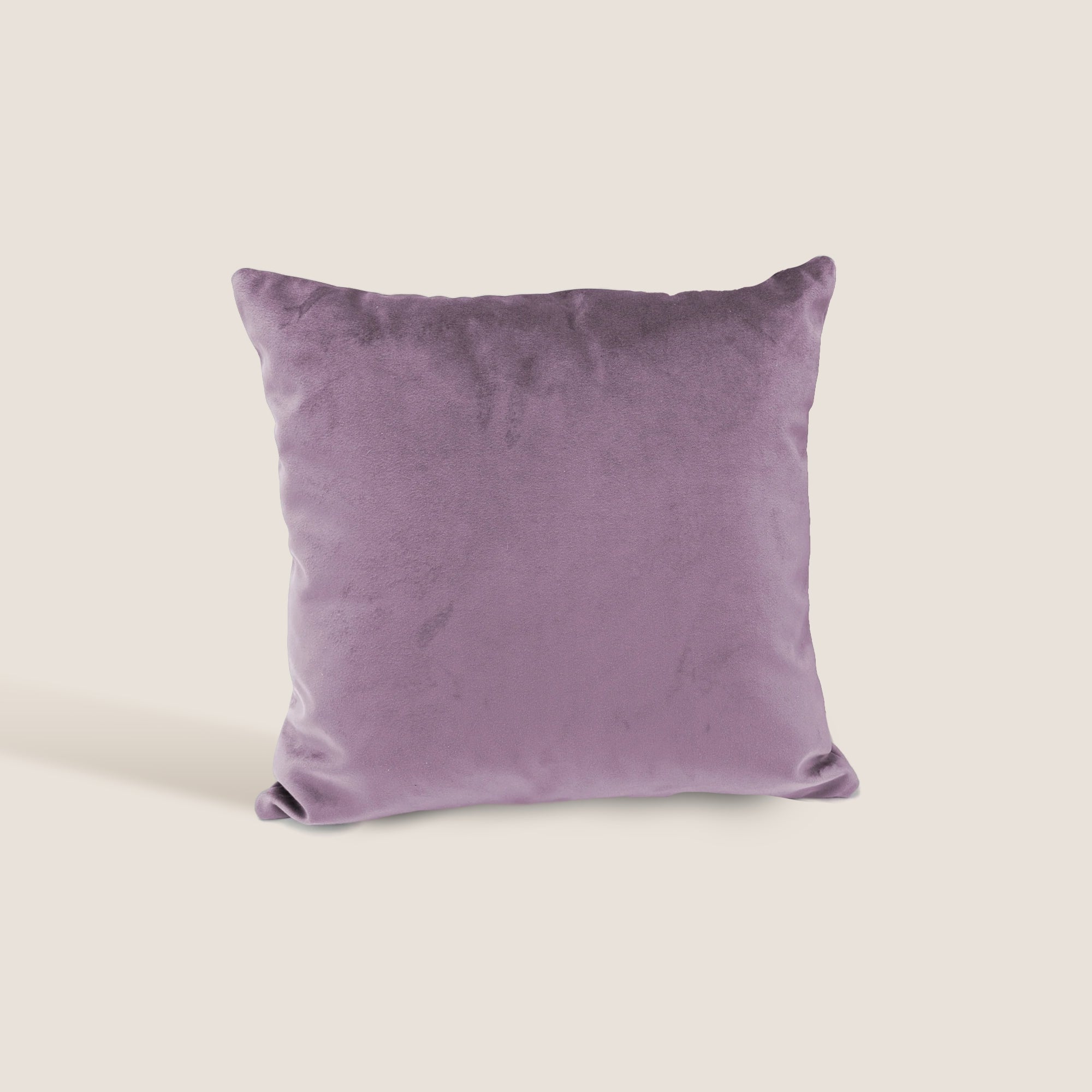 Velluto cuscini quadrati disponibile in diverse colorazioni in velluto impermeabile lilla - divani.store