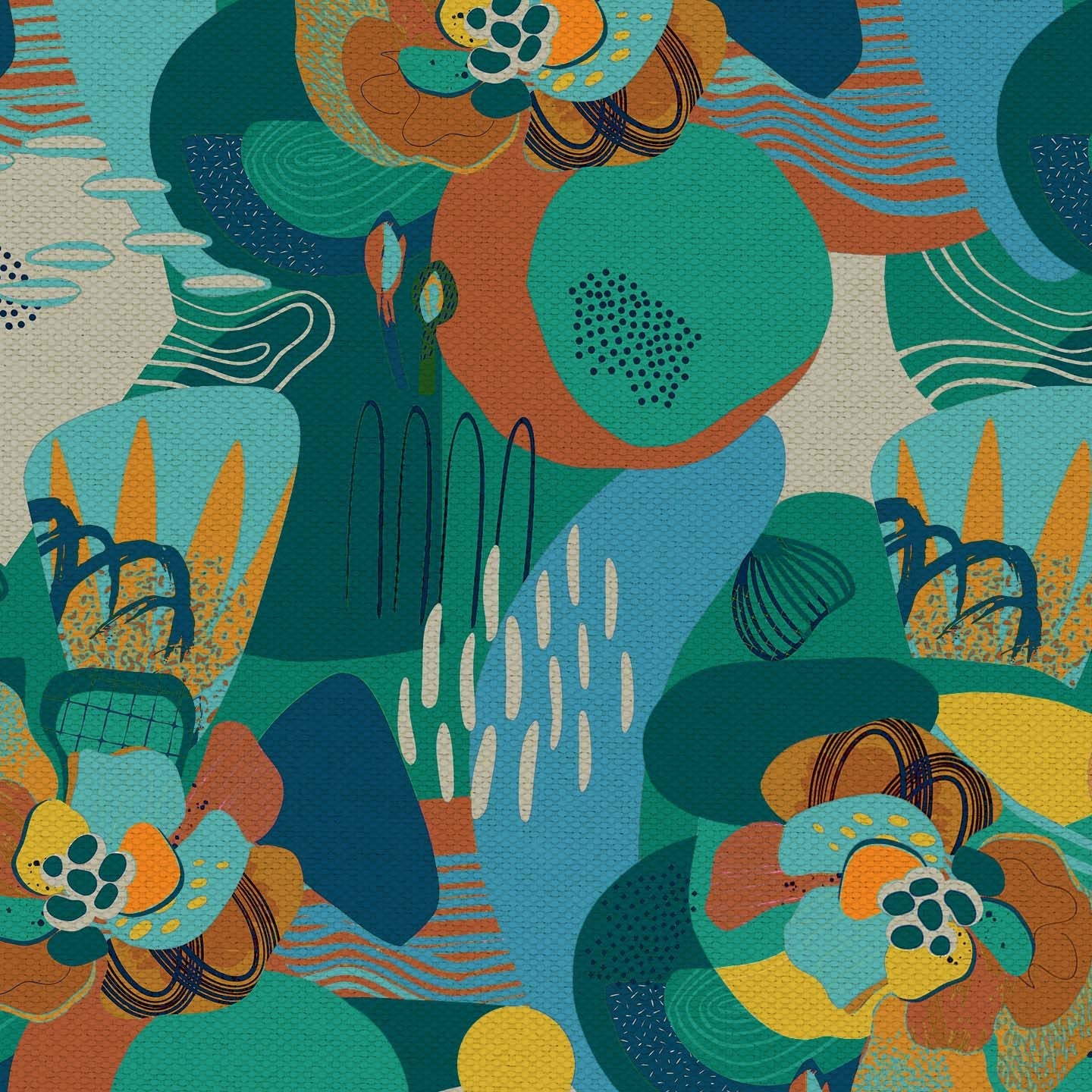 Joy Collection de coussins à motifs multicolores en tissu de coton frais et imperméable