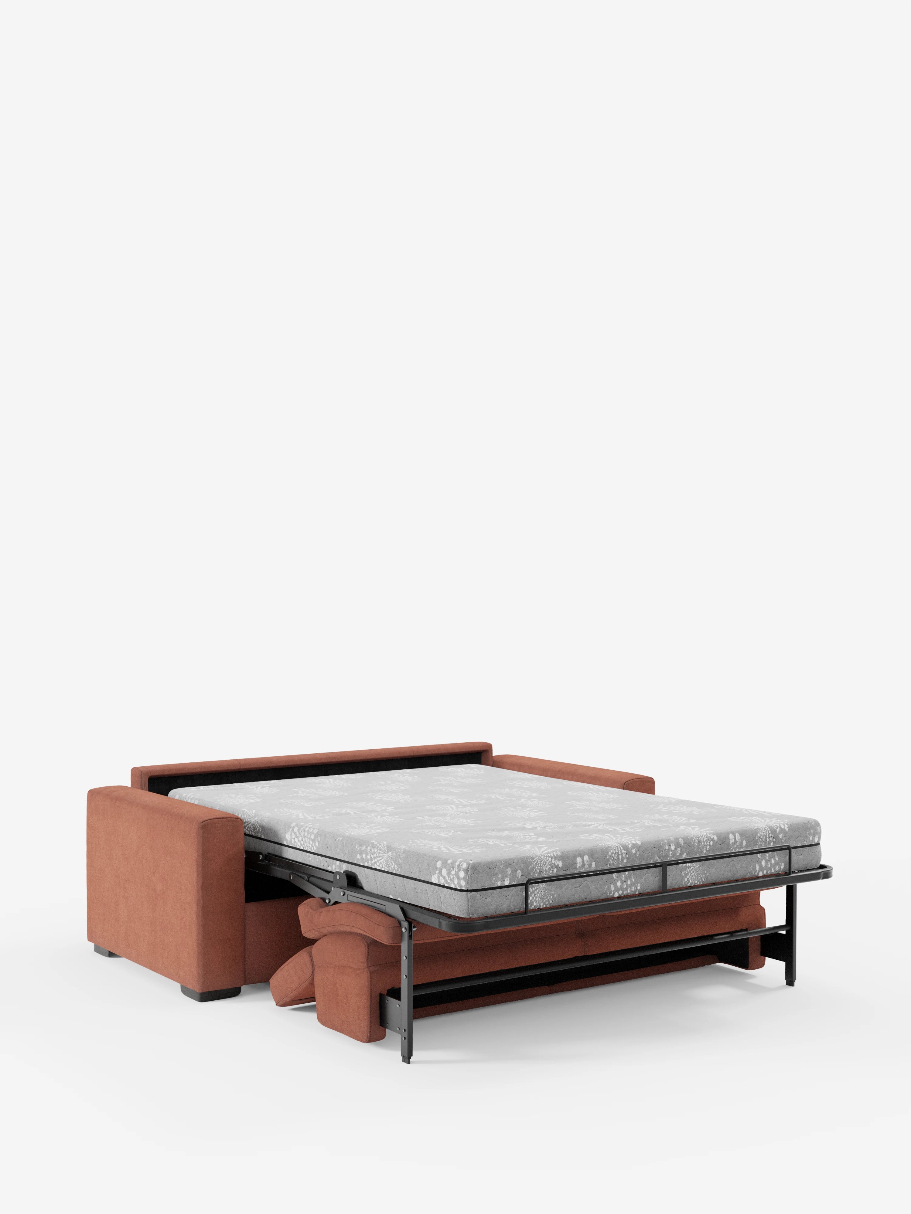 Maximus Divano letto 3 posti e materasso ALTO 20 cm - Poggiatesta reclinabili in tessuto smacchiabile Oeko-Tex